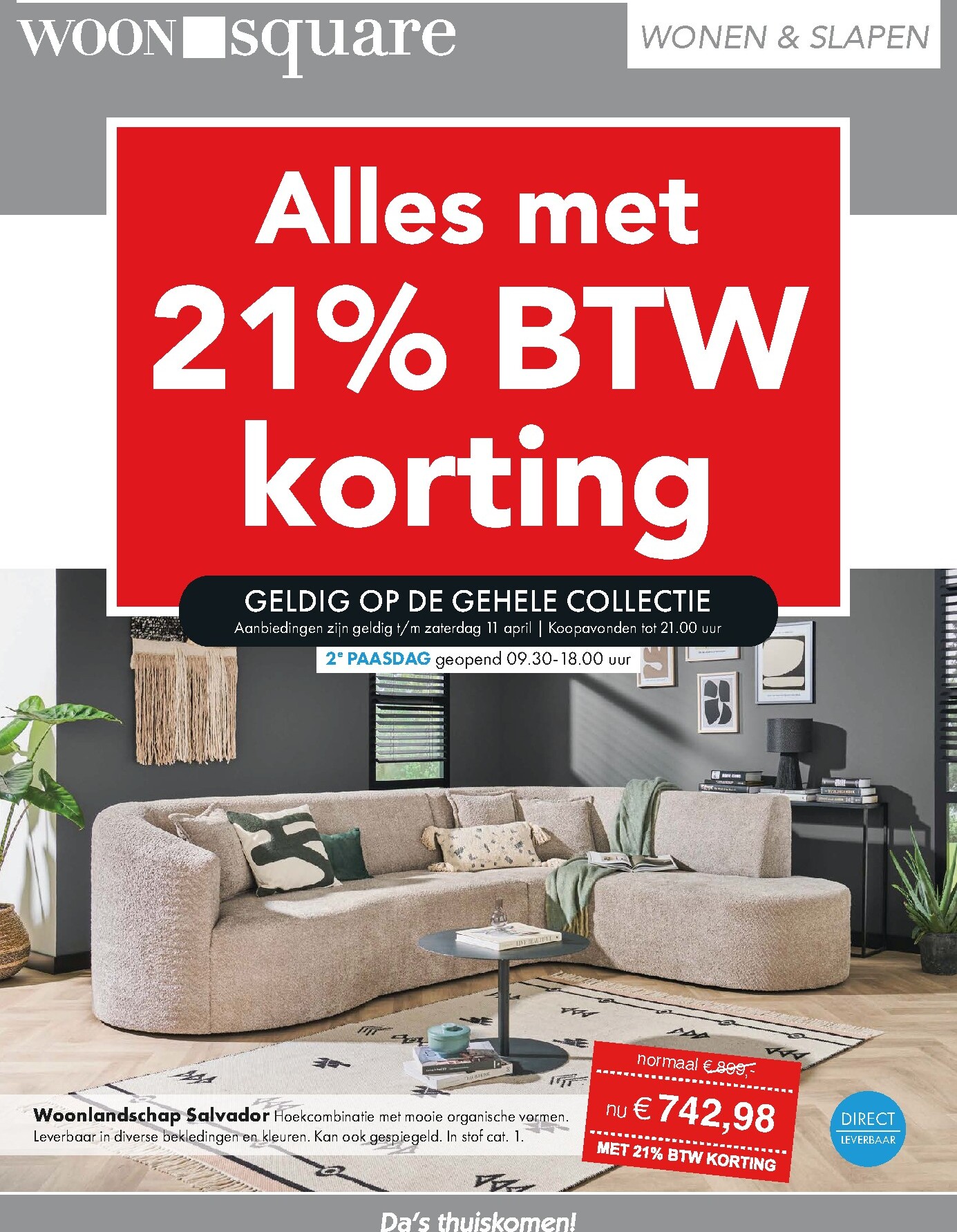 De Woonsquare folder geldig vanaf 06-04-2026 t/m 12-04-2026