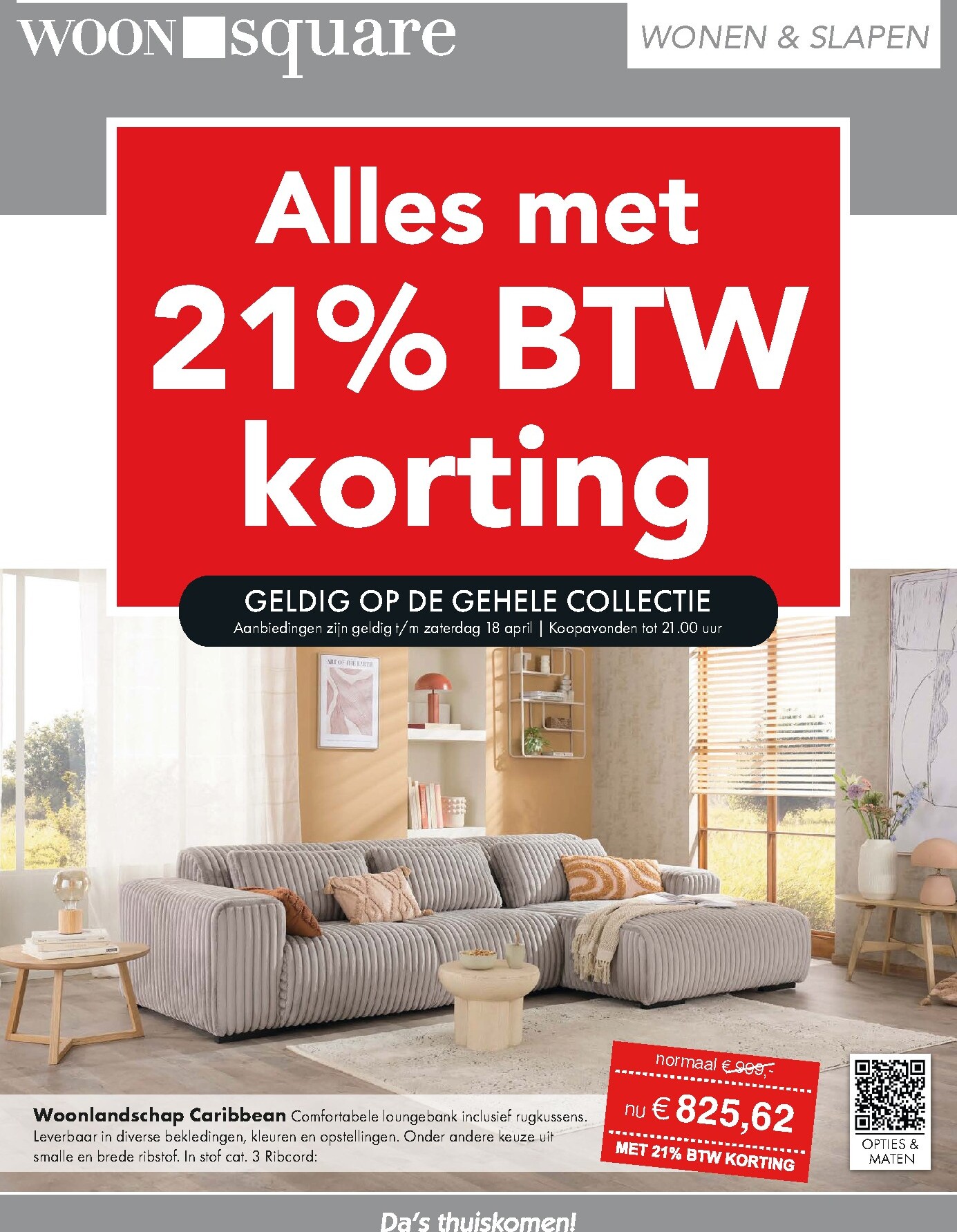 Huidige Woonsquare folder geldig van maandag 13-04-2026 tot zaterdag 18-04-2026
