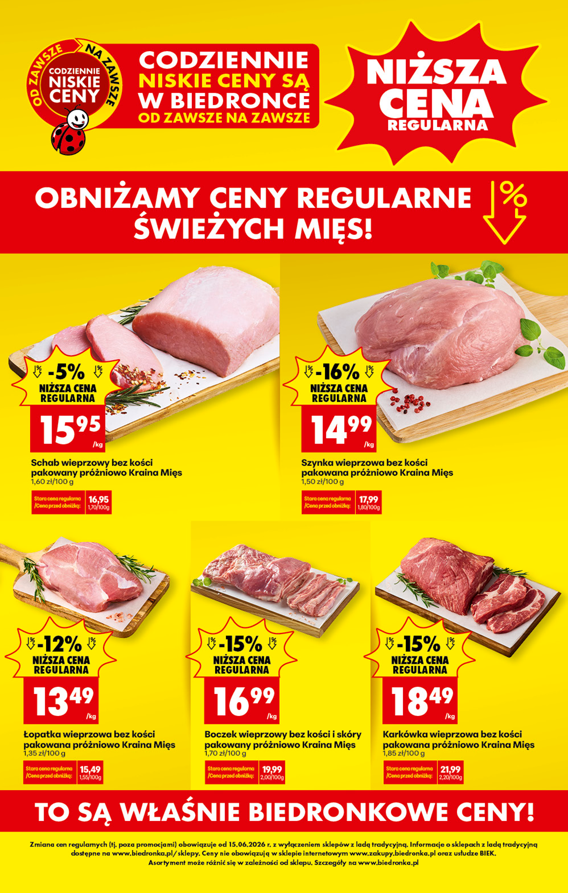 Aktualna gazetka Biedronka ważna od 15.06.2026 do 17.06.2026