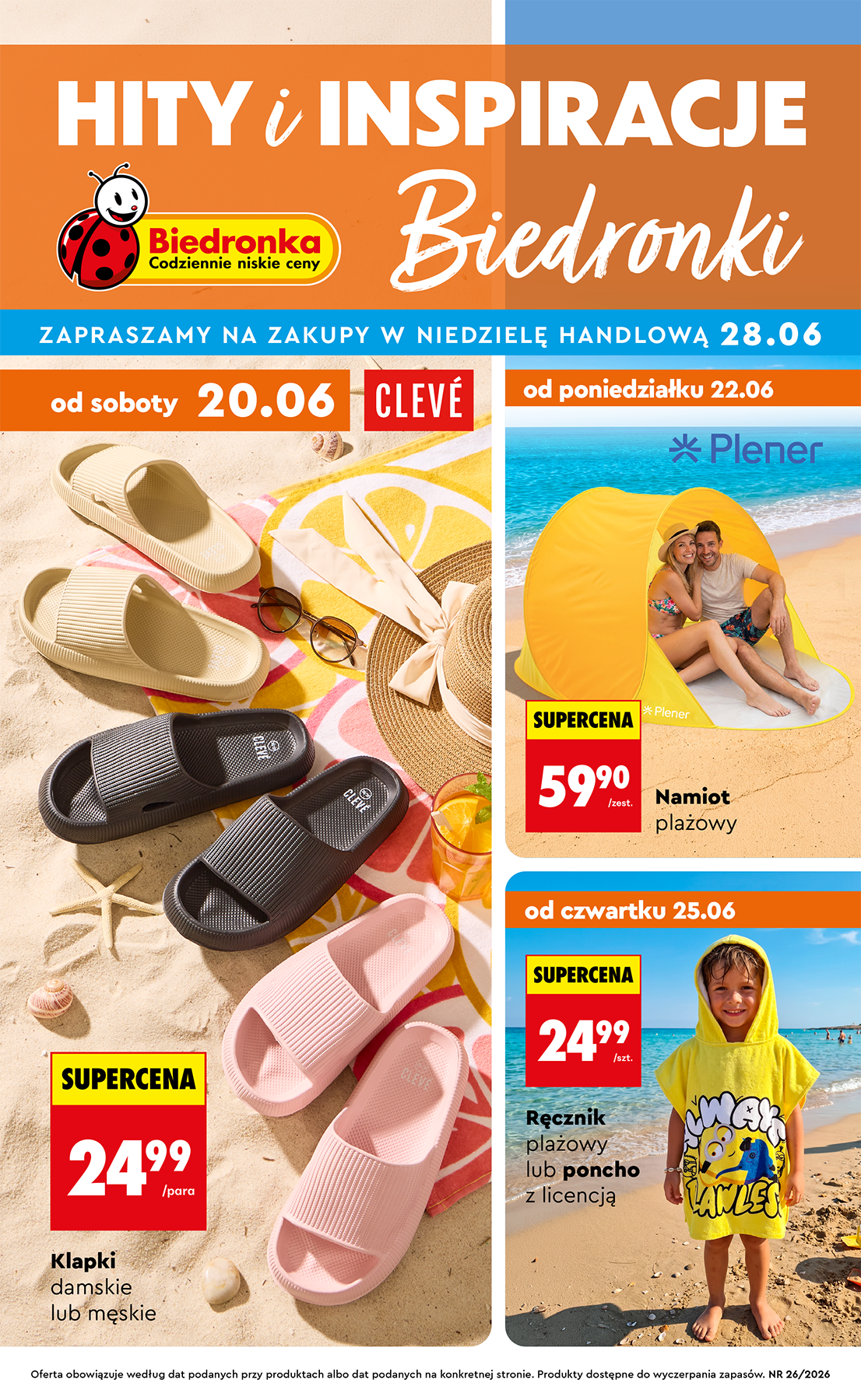 Nowa gazetka Biedronka - Hity i inspiracje ważna od 20.06.2026 do 30.06.2026