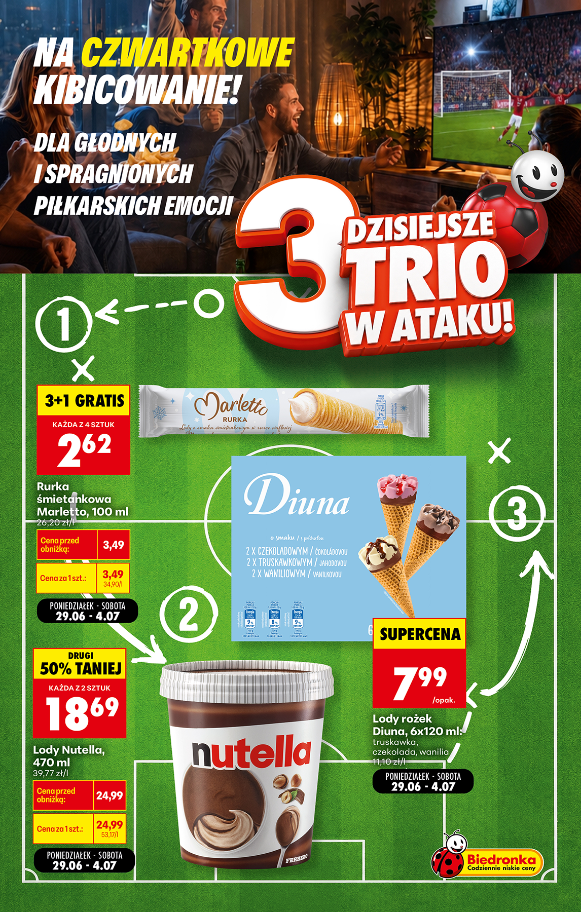 Aktualna gazetka Biedronka - Football ważna od 29.06.2026 do 04.07.2026