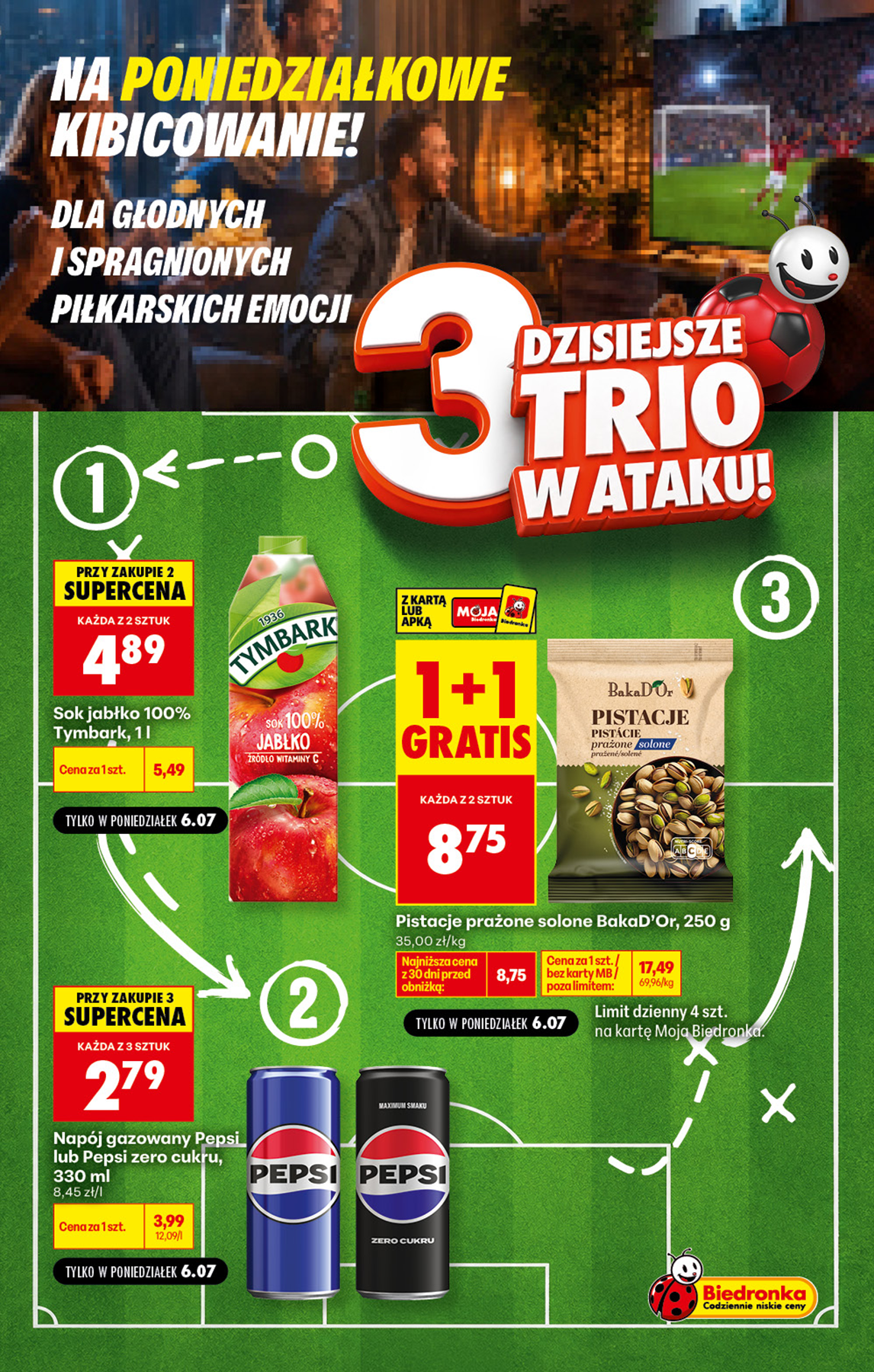Nowa gazetka Biedronka - Football ważna od 06.07.2026 - 06.07.2026