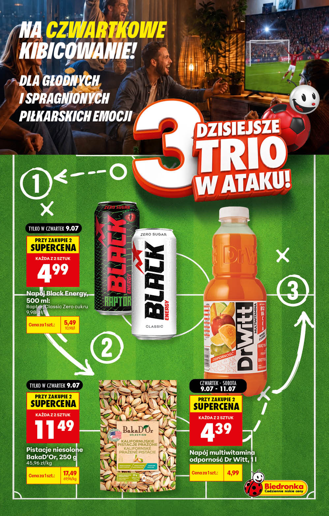 Aktualna gazetka Biedronka - Football ważna od 09.07.2026 do 11.07.2026