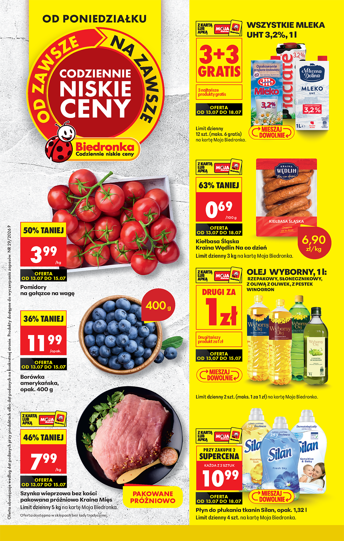 Nowa gazetka Biedronka ważna od 13.07.2026 do 18.07.2026