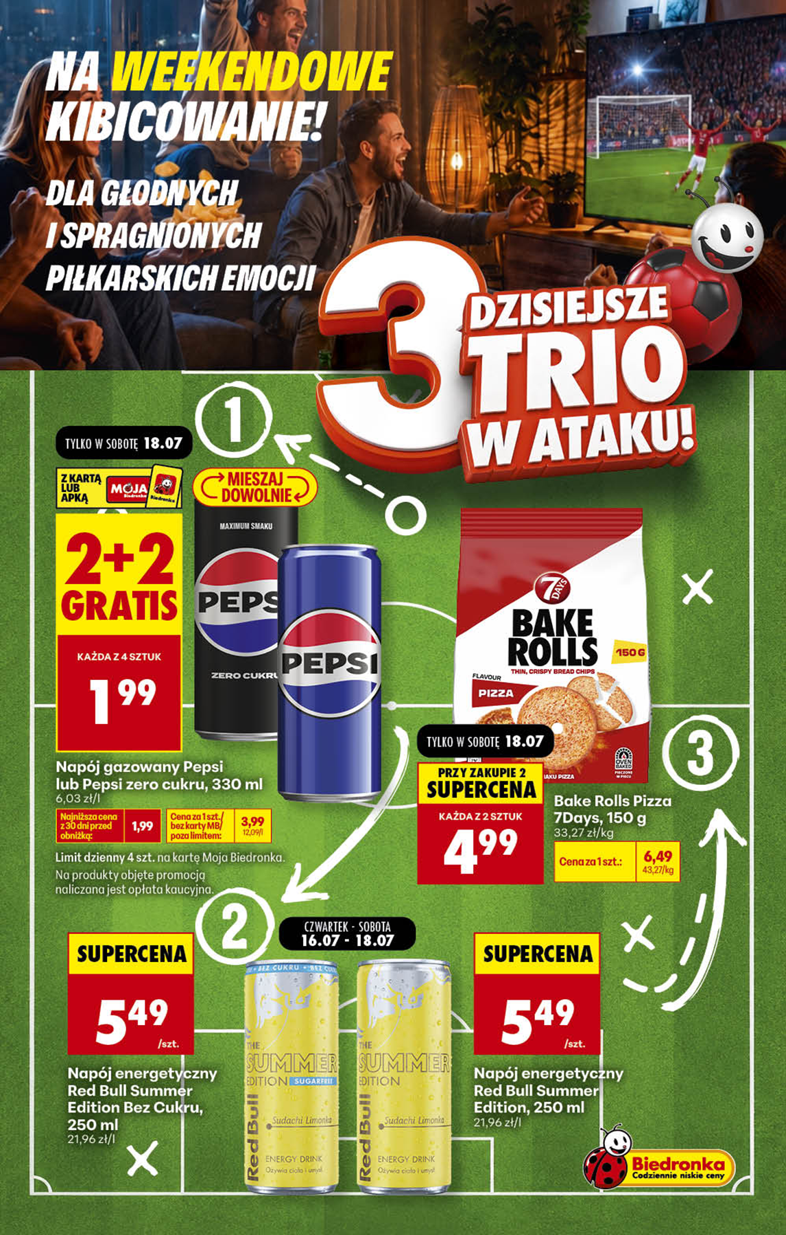Nowa gazetka Biedronka - Football weekend ważna od 18.07.2026 do 19.07.2026