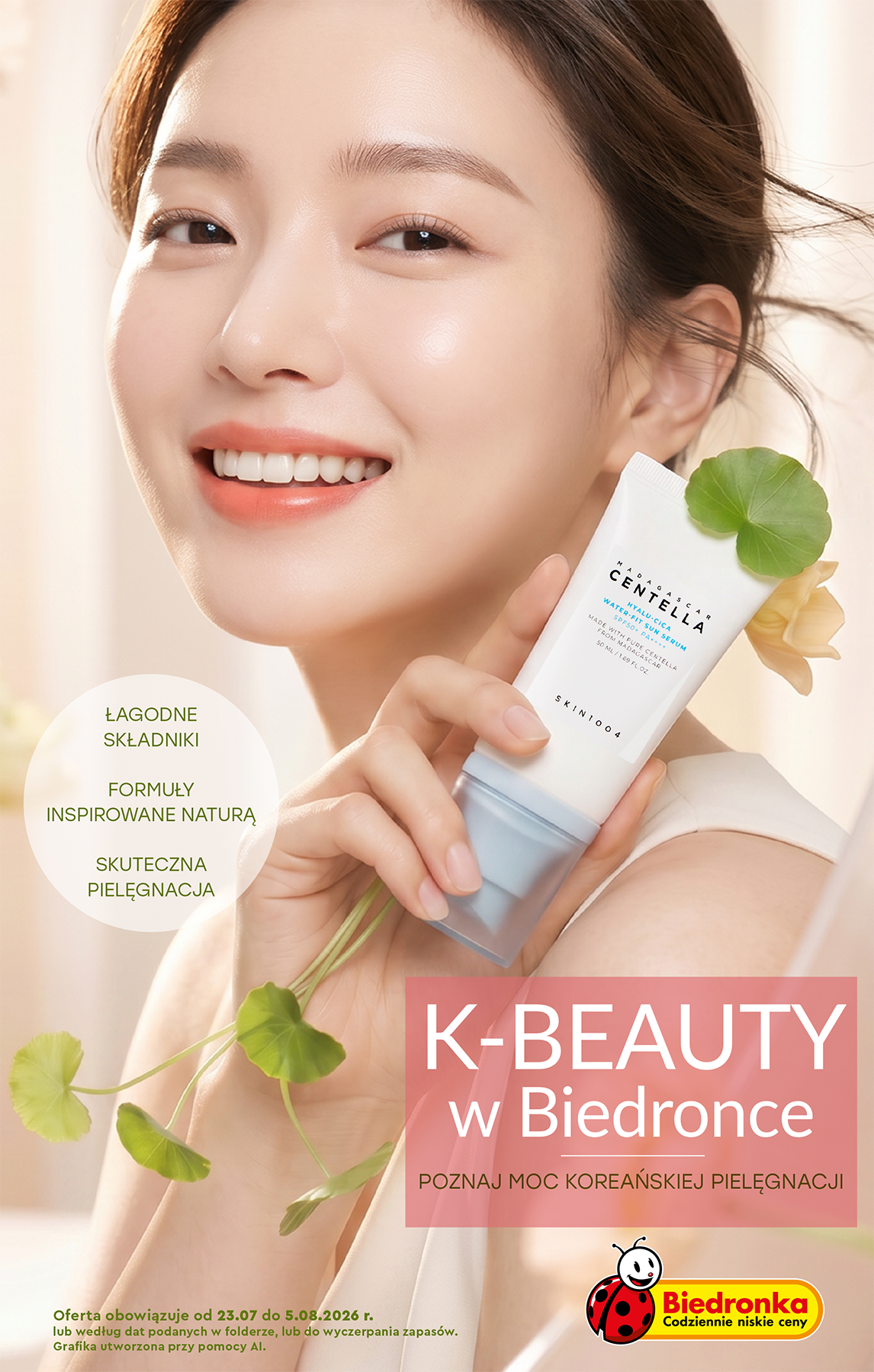 Aktualna gazetka Biedronka - K- Beauty ważna od 23.07.2026 do 05.08.2026