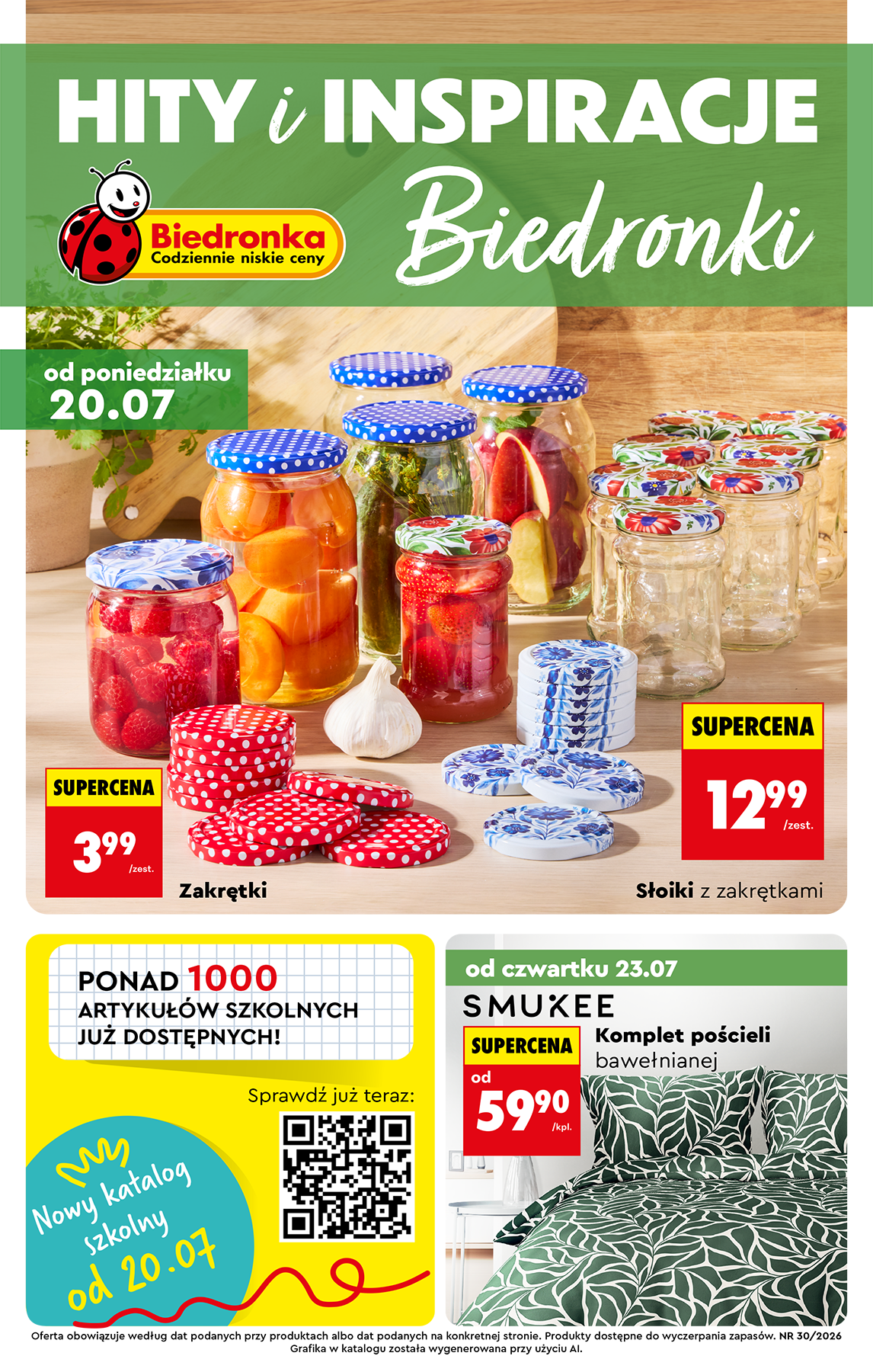 Aktualna gazetka Biedronka - Hity i inspiracje ważna od 20.07.2026 do 01.08.2026