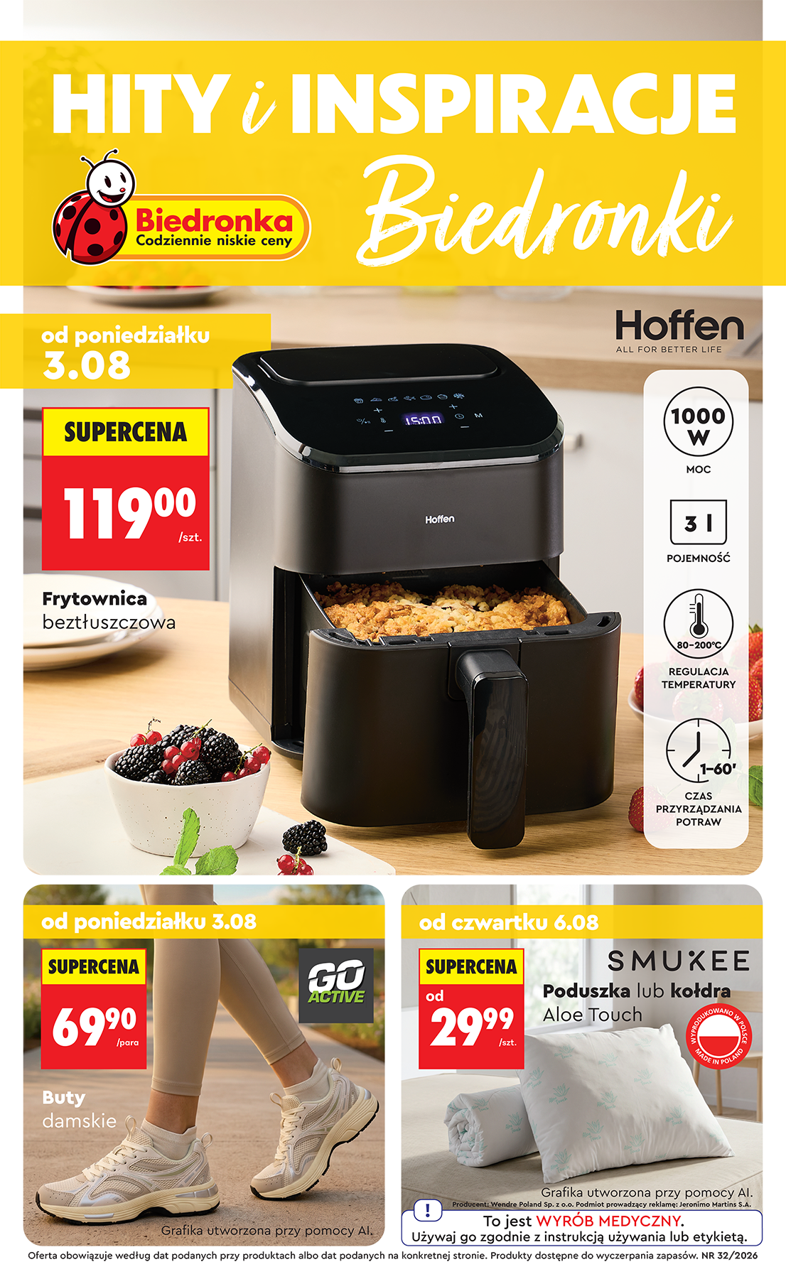 Nowa gazetka Biedronka - Hity i inspiracje ważna od 03.08.2026 do 15.08.2026
