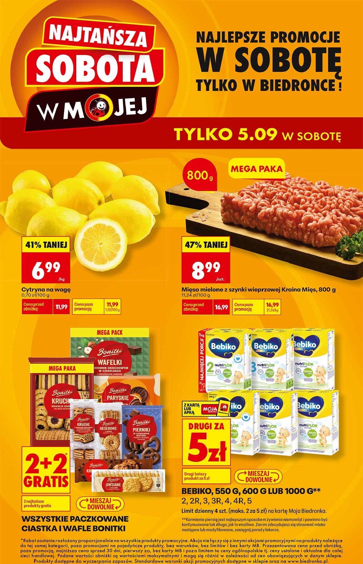 Nowa gazetka Biedronka - Najtansza sobota ważna od 05.09.2026 - 05.09.2026