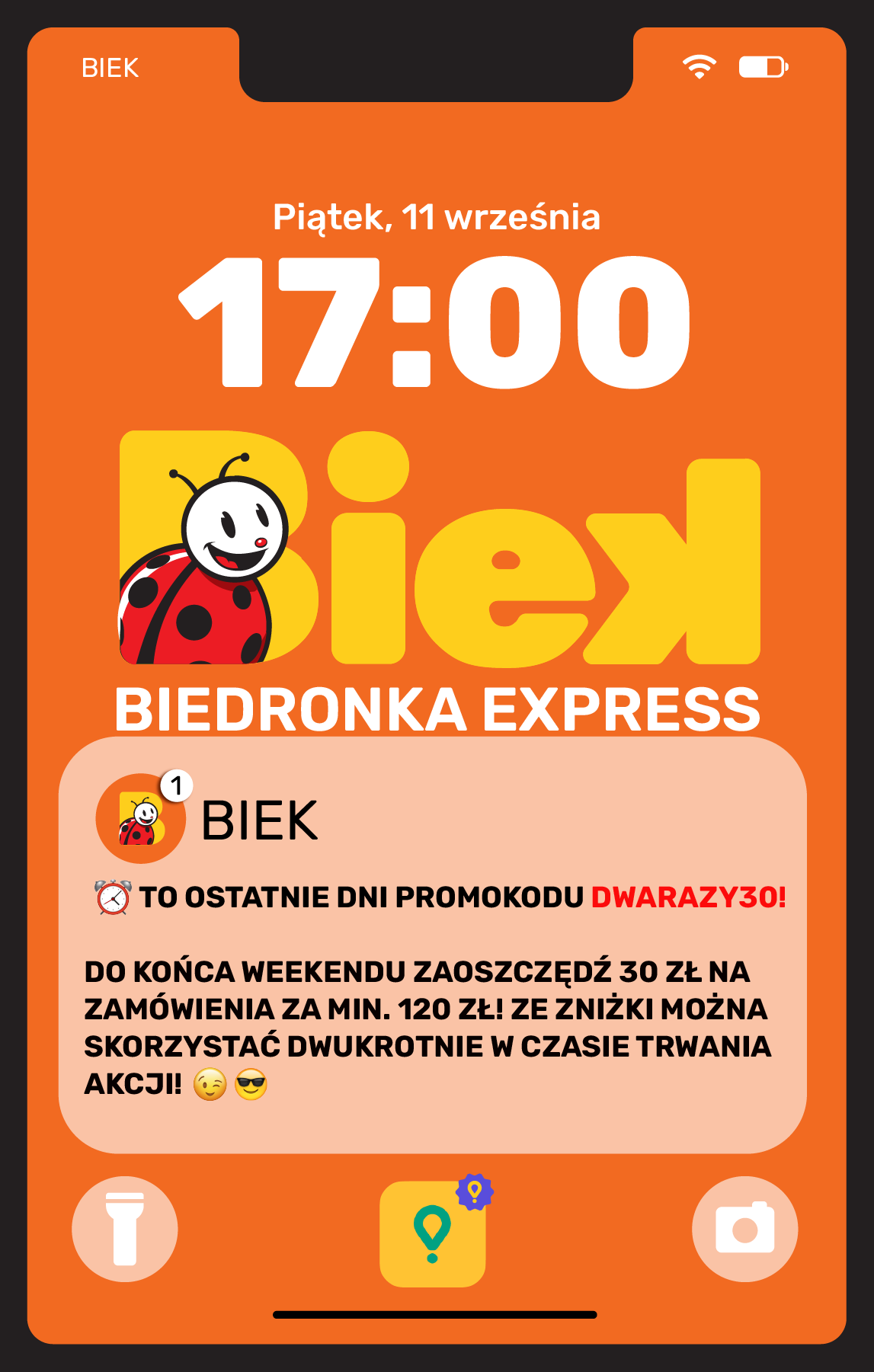 Aktualna gazetka Biedronka - Biek ważna od 11.09.2026 do 13.09.2026