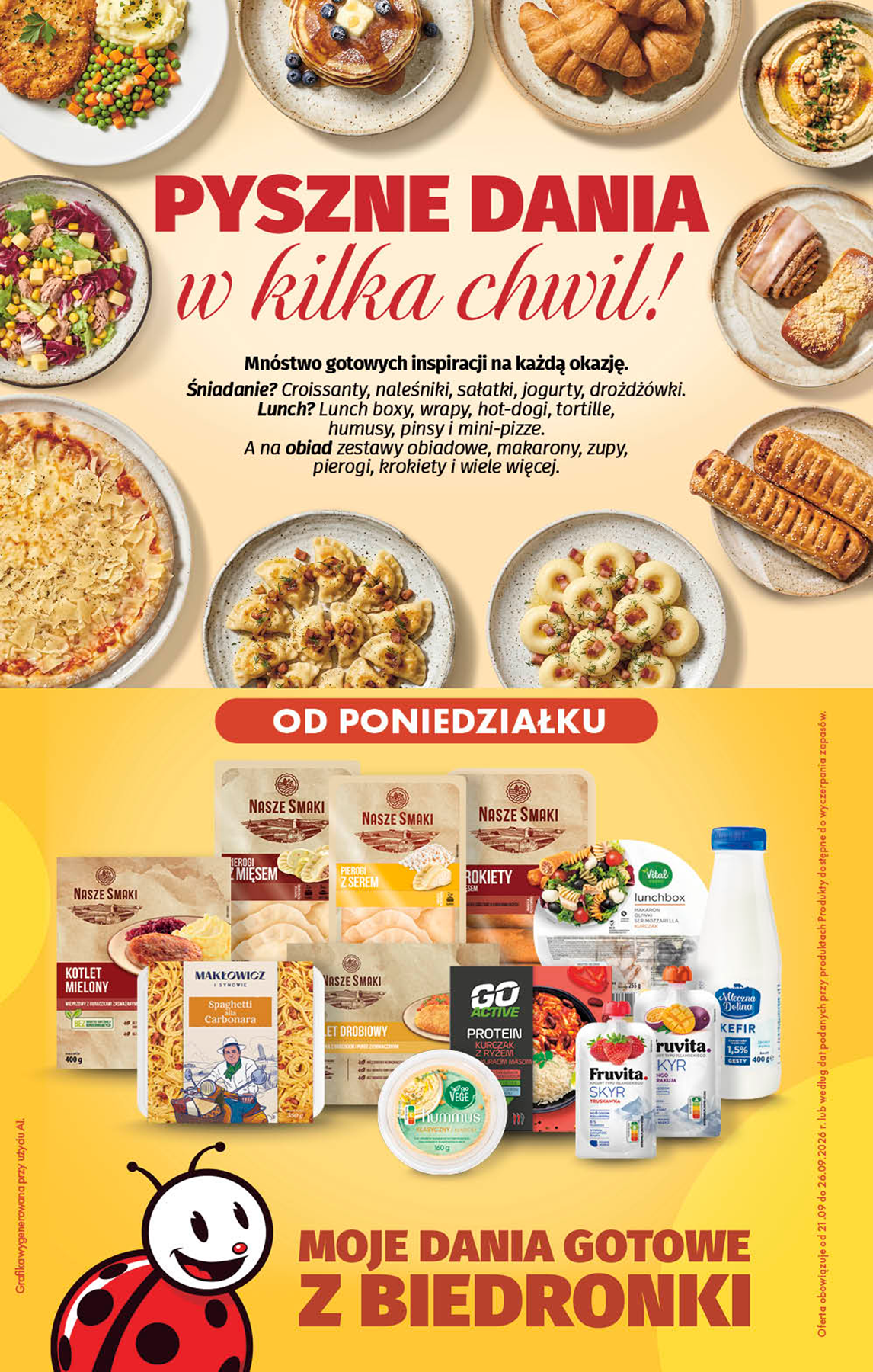 Aktualna gazetka Biedronka - Pyszne dania ważna od 21.09.2026 do 26.09.2026