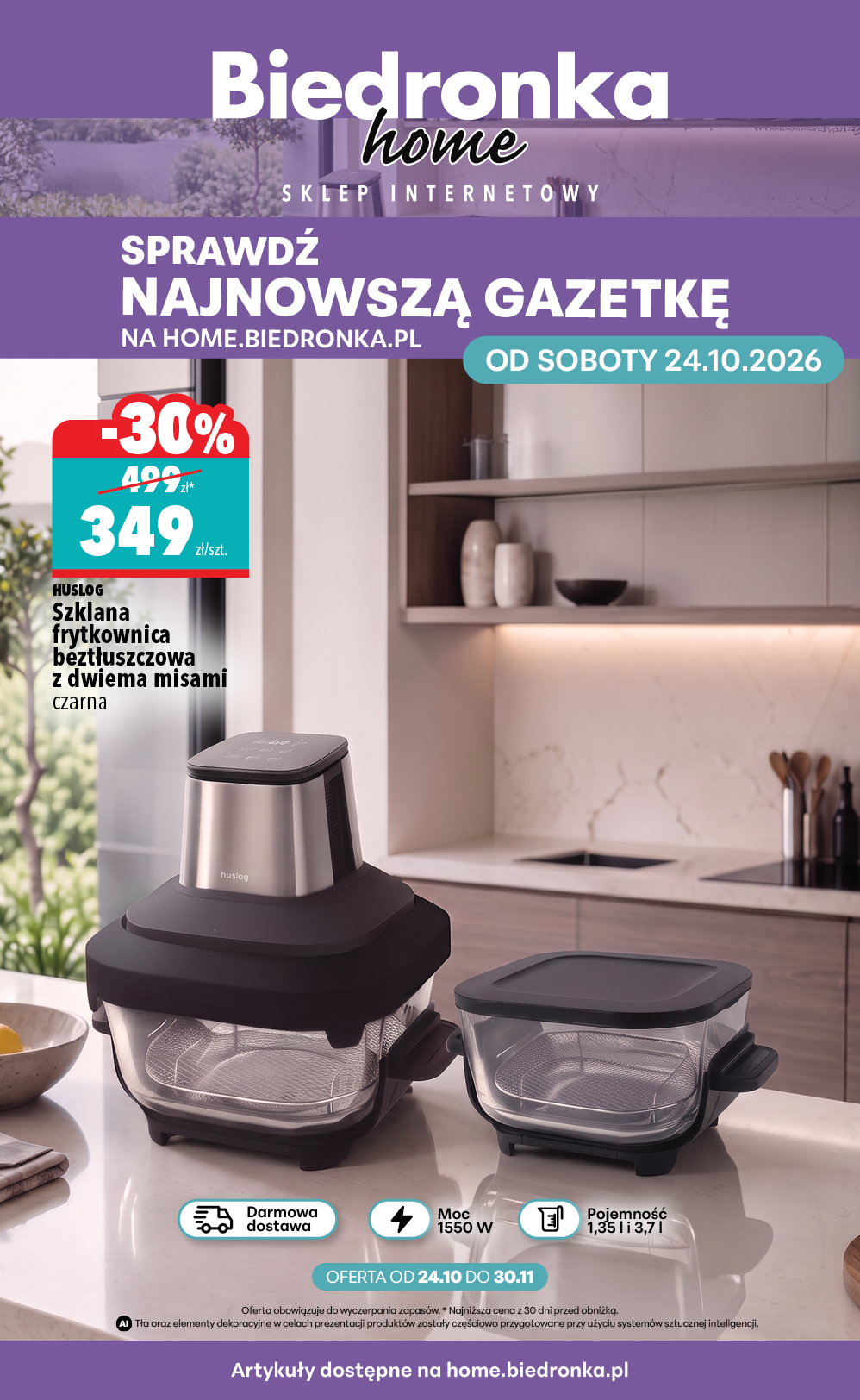 Aktualna gazetka Biedronka - Home ważna od 24.10.2026 do 30.11.2026