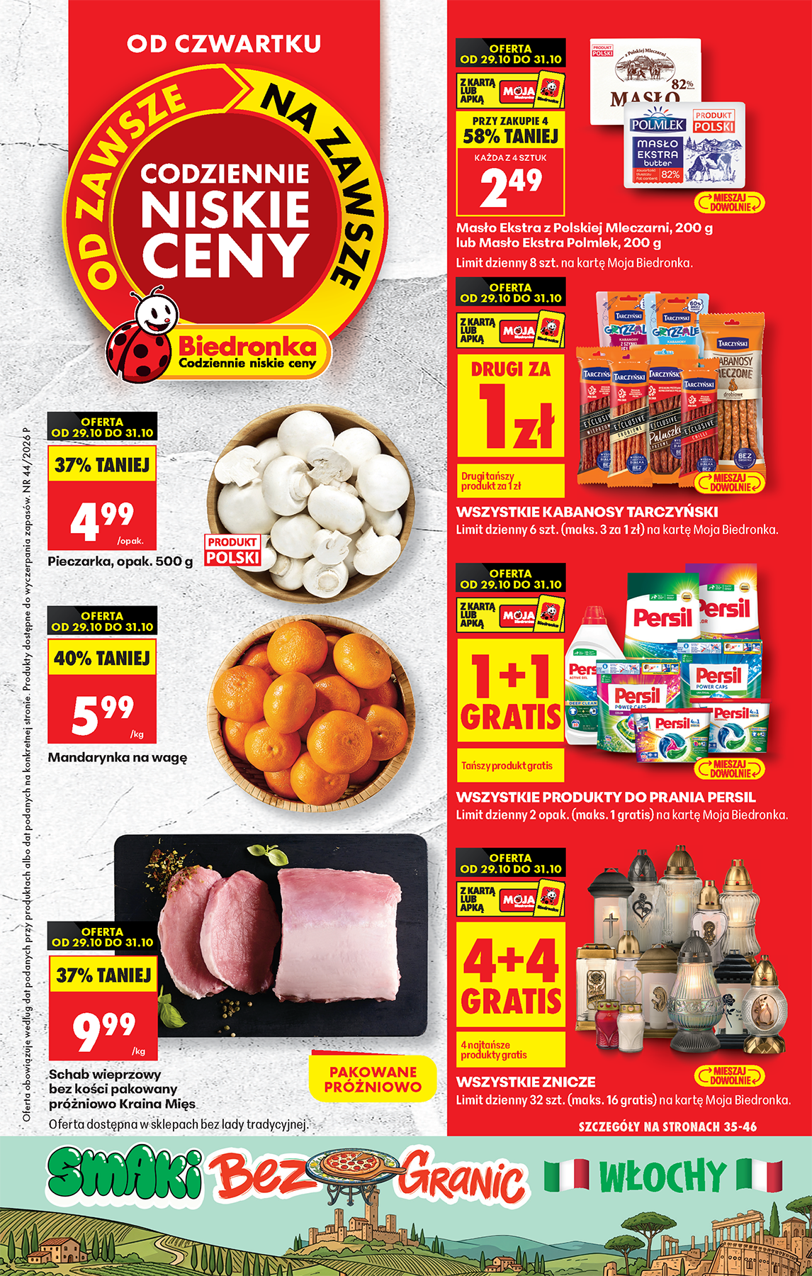 Aktualna gazetka Biedronka ważna od 29.10.2026 do 04.11.2026