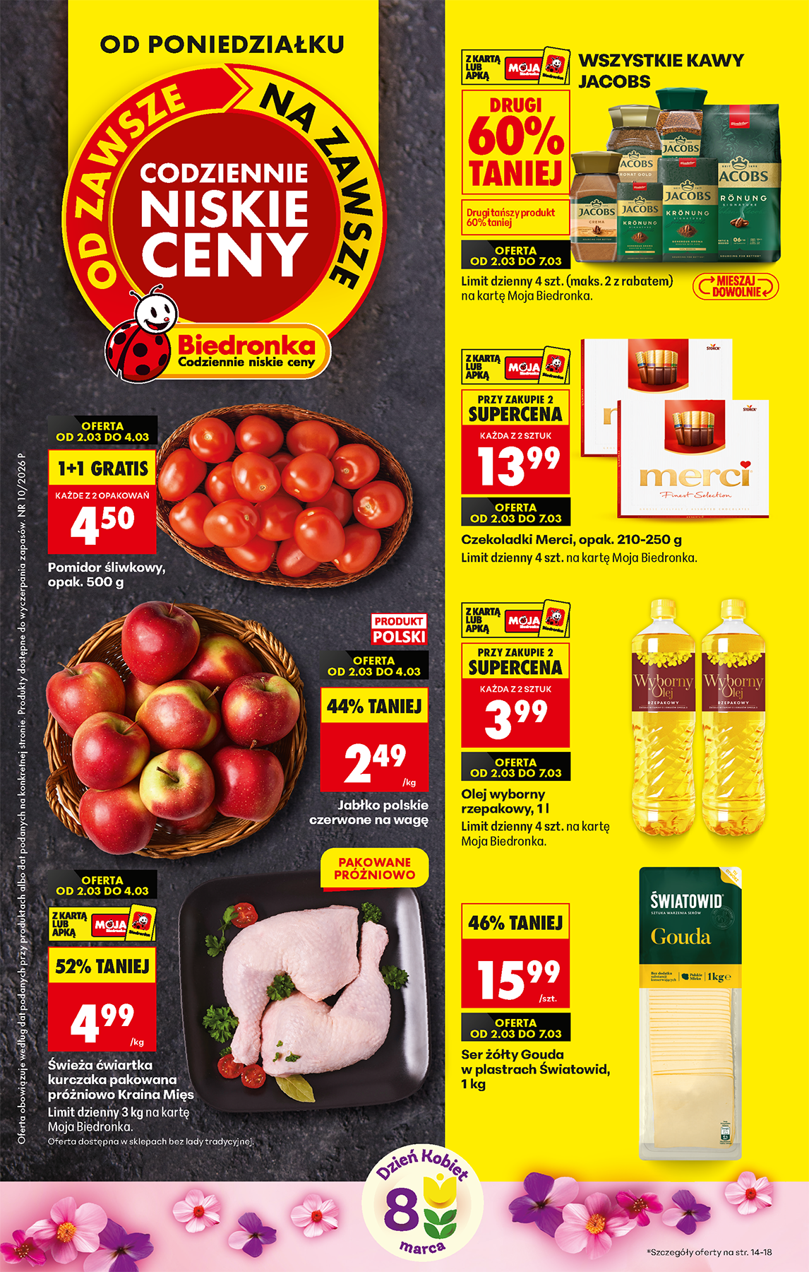 Biedronka, LIDL, and Kaufland Reveal Delights: Fresh Fruits, Premium Coffee, and Designer Flowers Dominate Latest Promotions and Discounts (04.03.2026)
