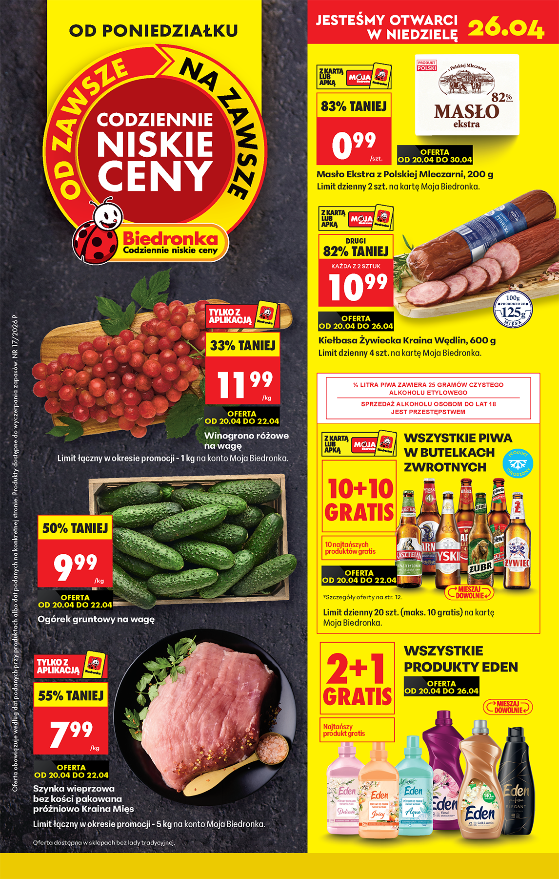 Nowa gazetka Biedronka ważna od 20.04.2026 do 26.04.2026