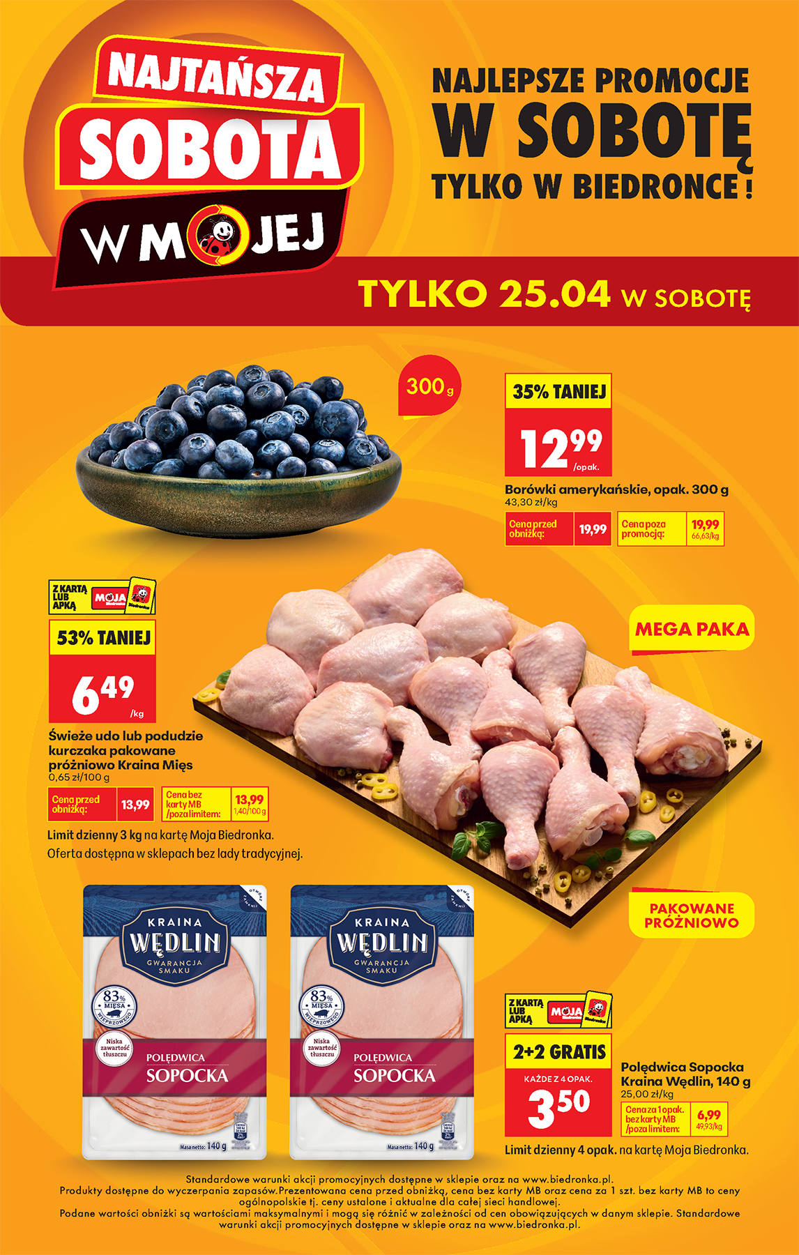 Nowa gazetka Biedronka - Najtańszy sobota ważna od 25.04.2026 - 25.04.2026
