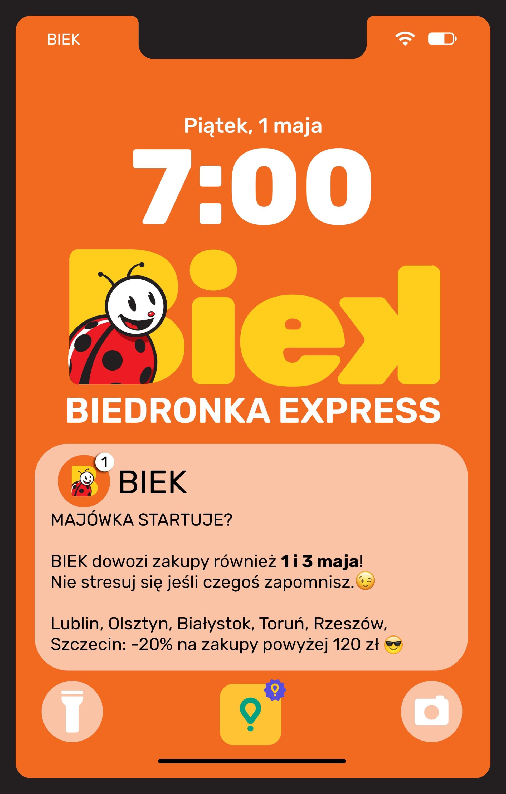 Aktualna gazetka Biedronka - Biek ważna od 01.05.2026 do 03.05.2026