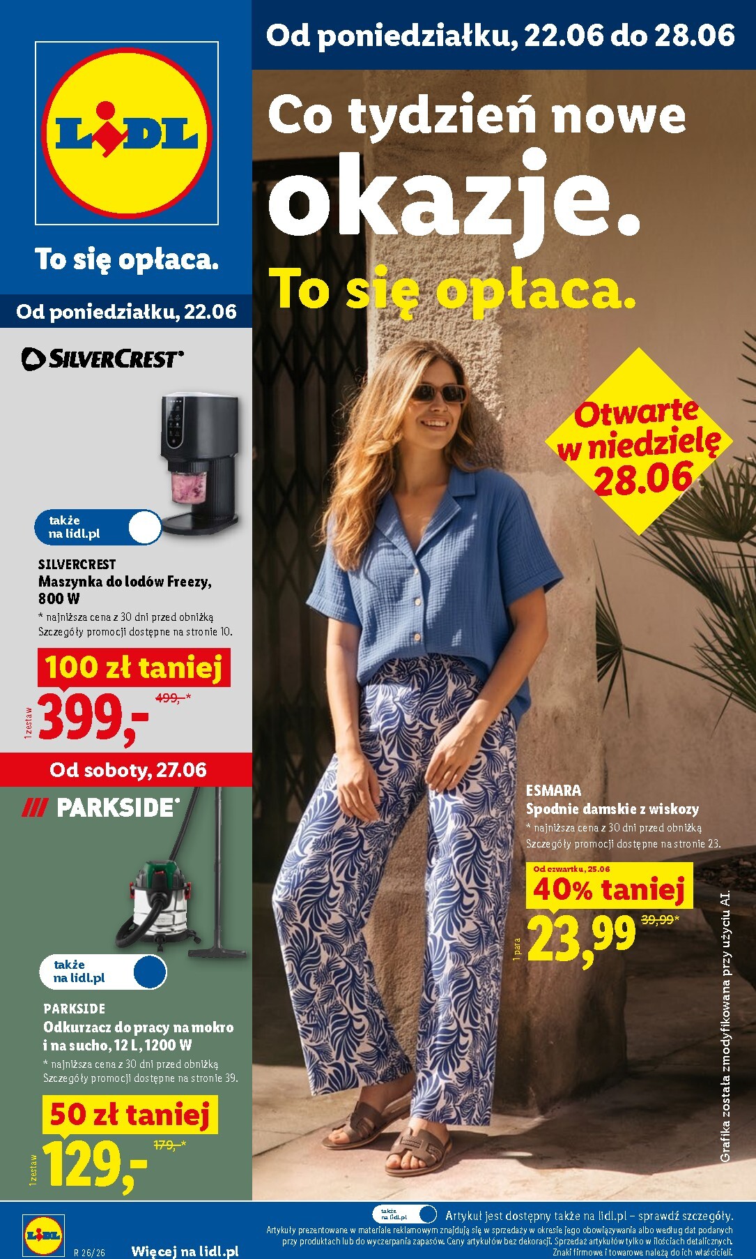 Nowa gazetka Lidl - Katalog ważny od 22.06 ważna od 22.06.2026 do 27.06.2026
