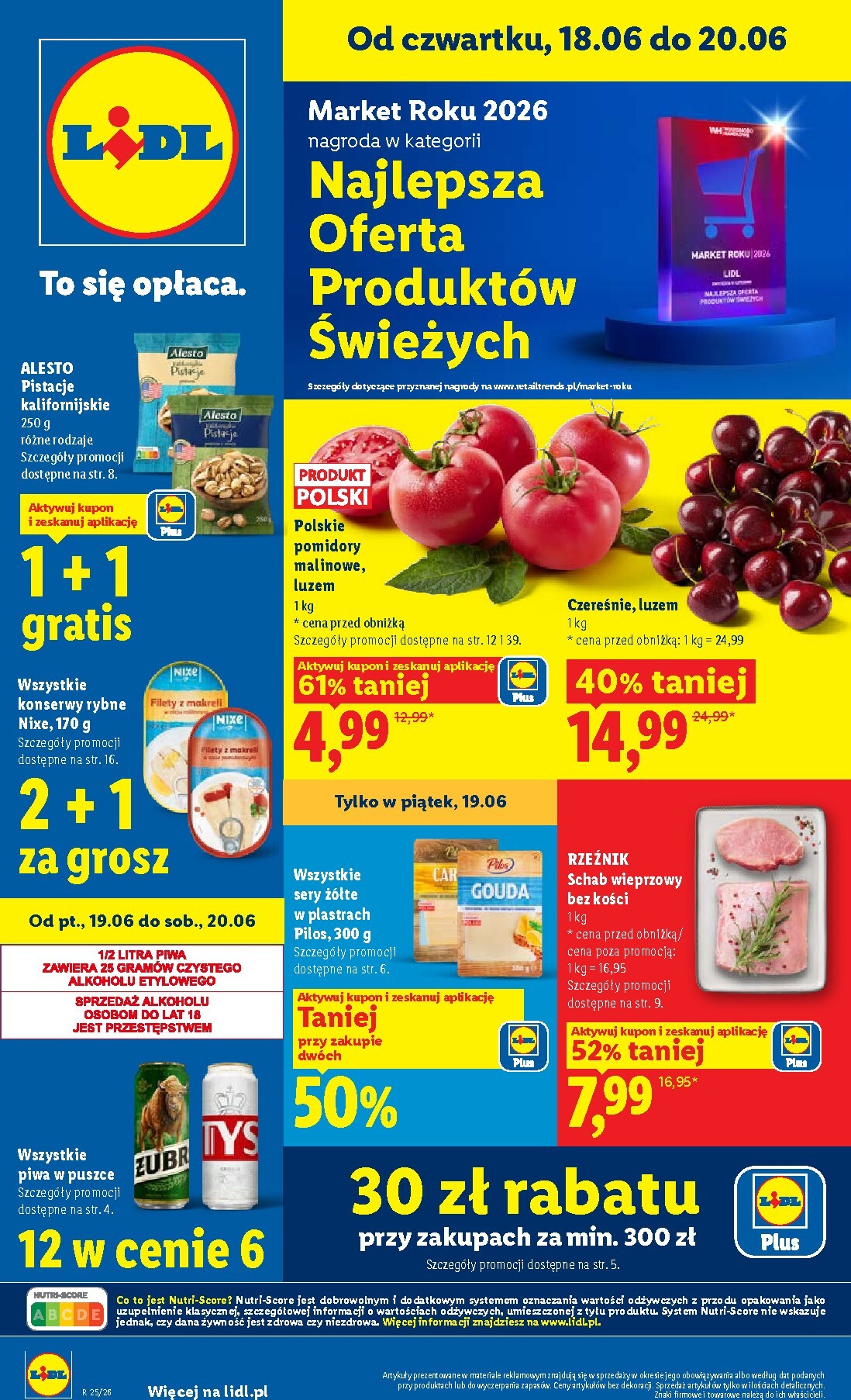 Aktualna gazetka Lidl ważna od 18.06.2026 do 20.06.2026