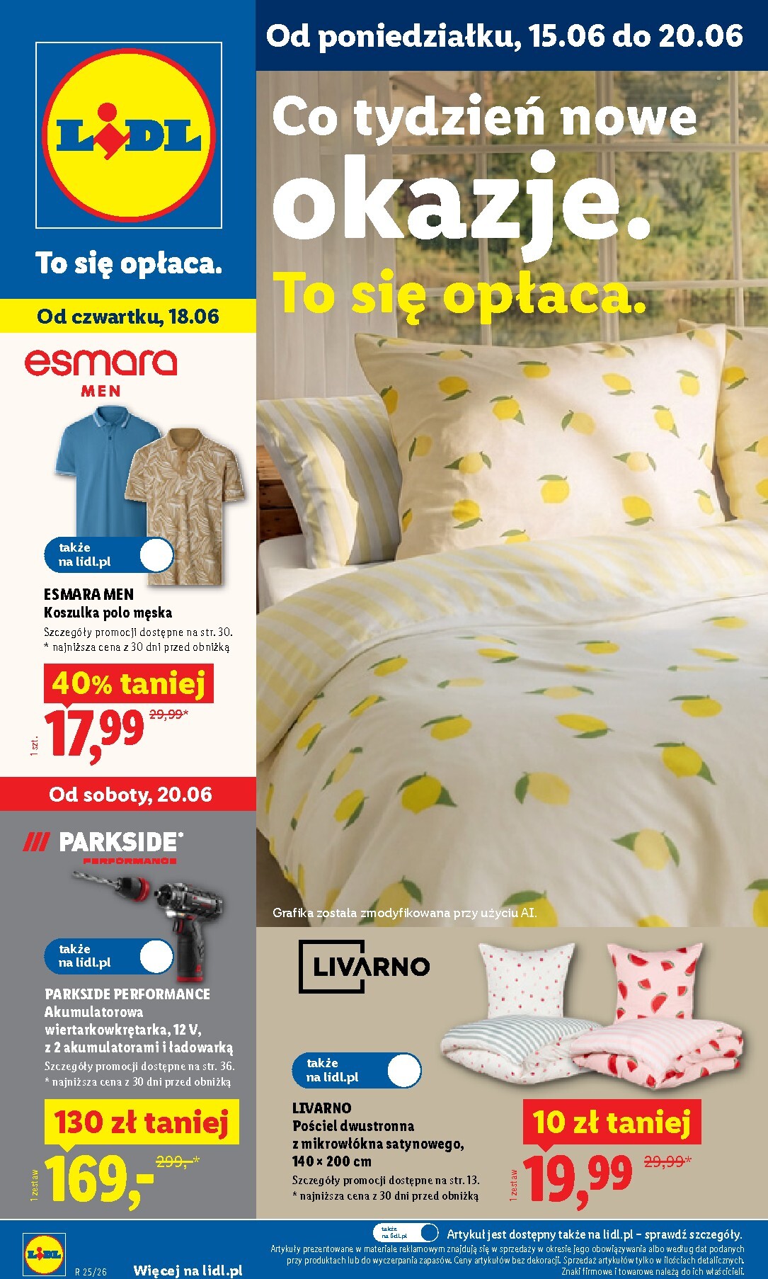 Aktualna gazetka Lidl - Katalog Okazji ważna od 15.06.2026 do 20.06.2026