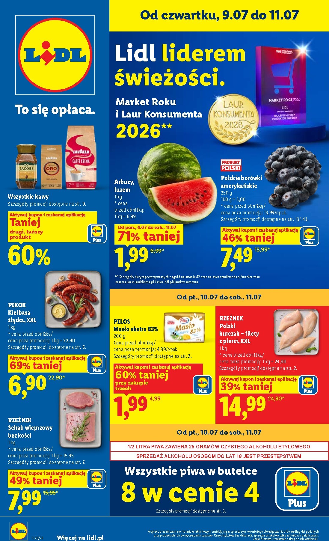 Aktualna gazetka Lidl ważna od 09.07.2026 do 11.07.2026