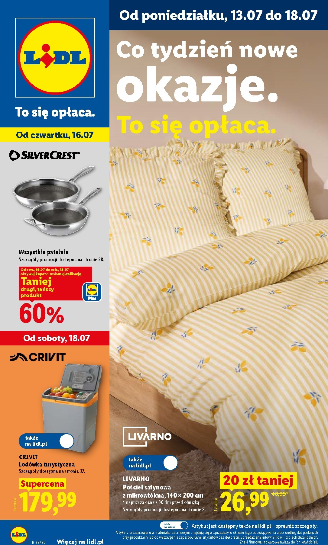 Aktualna gazetka Lidl - Katalog Okazji ważna od 13.07.2026 do 18.07.2026