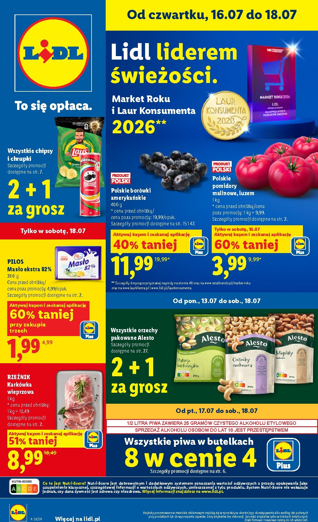 Aktualna gazetka Lidl - Gazetka ważna od 16.07 do 18.07 ważna od 16.07.2026 do 18.07.2026