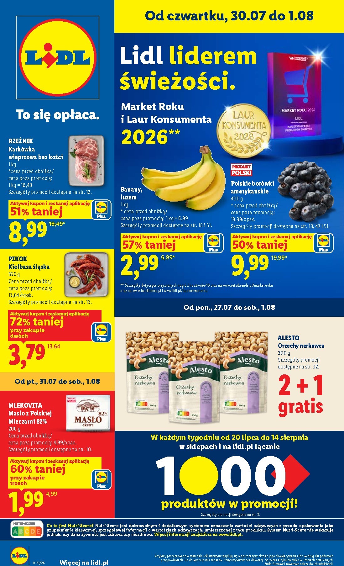 Nowa gazetka Lidl ważna od 30.07.2026 do 01.08.2026