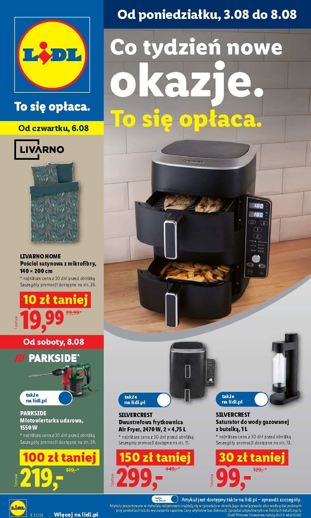 Aktualna gazetka Lidl - Okazje ważna od 03.08.2026 do 08.08.2026