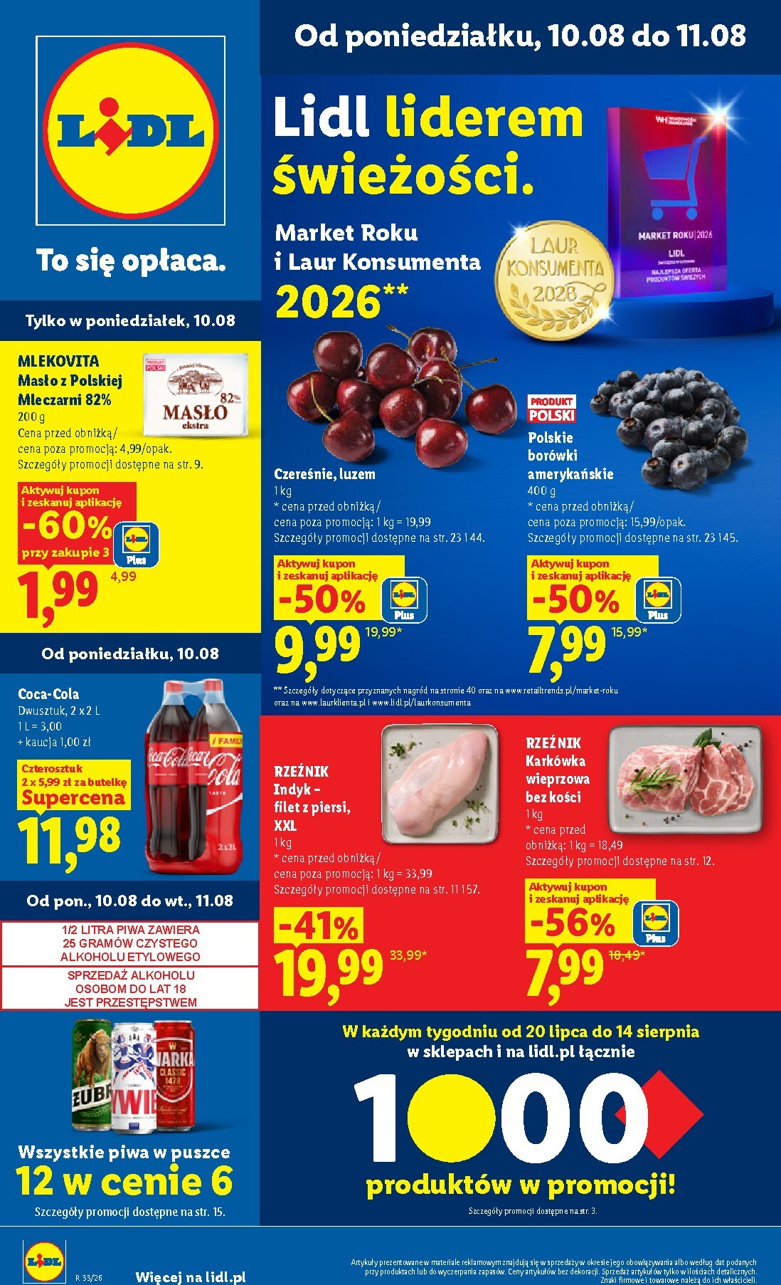 Aktualna gazetka Lidl ważna od 10.08.2026 do 11.08.2026