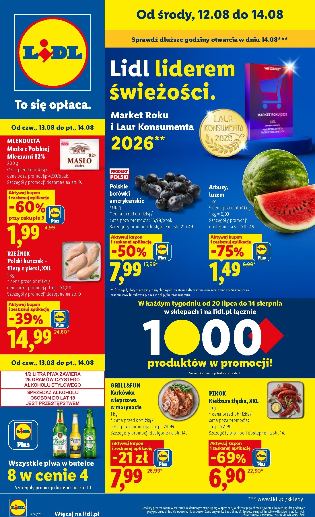 Nowa gazetka Lidl ważna od 12.08.2026 do 14.08.2026