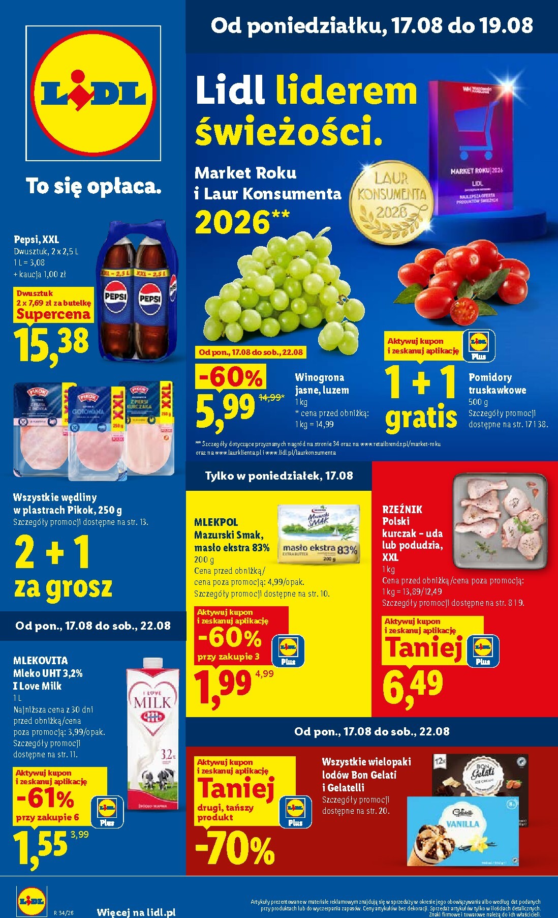 Nowa gazetka Lidl ważna od 17.08.2026 do 19.08.2026