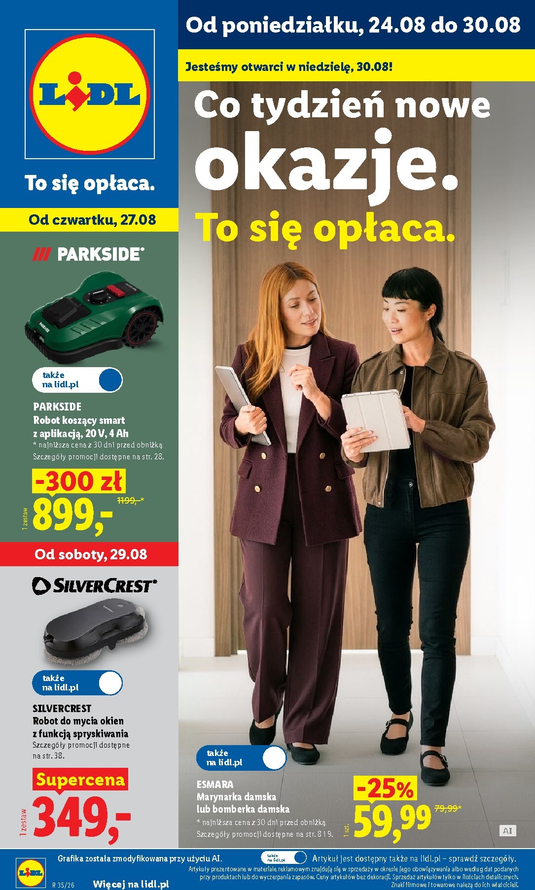 Nowa gazetka Lidl - Okazje ważna od 24.08.2026 do 30.08.2026