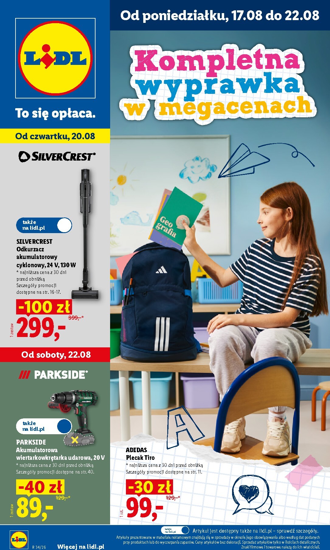 Aktualna gazetka Lidl - Okazje ważna od 17.08.2026 do 22.08.2026