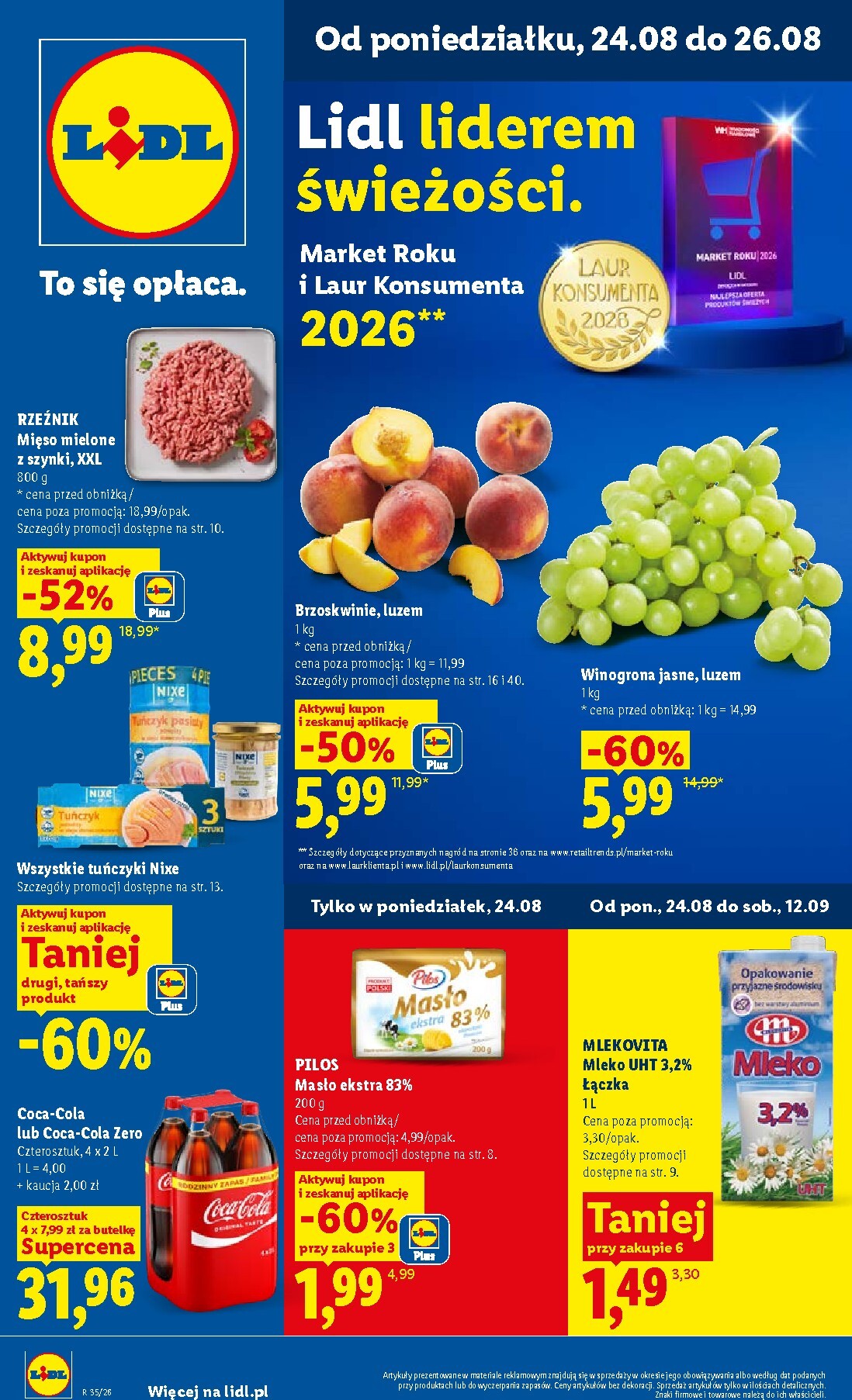 Nowa gazetka Lidl ważna od 24.08.2026 do 26.08.2026