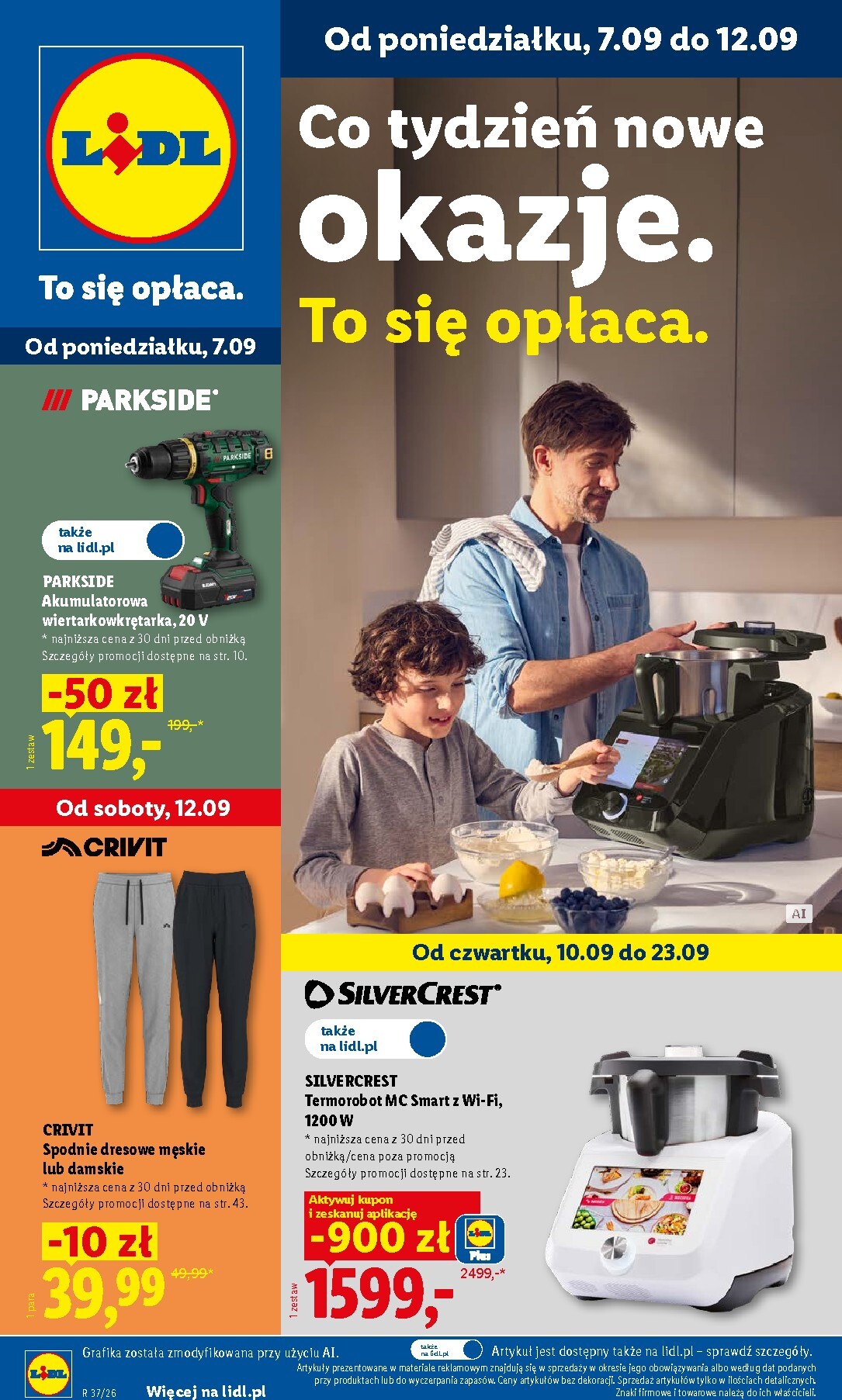 Nowa gazetka Lidl - Okazje ważna od 07.09.2026 do 12.09.2026