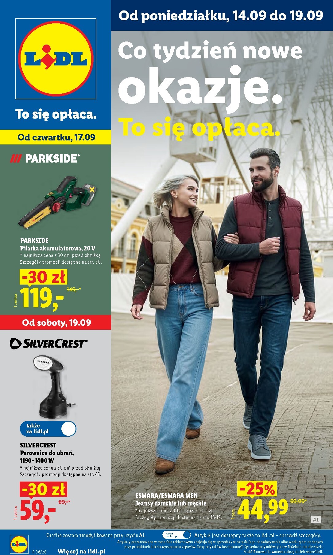 Nowa gazetka Lidl - Okazje ważna od 14.09.2026 do 19.09.2026
