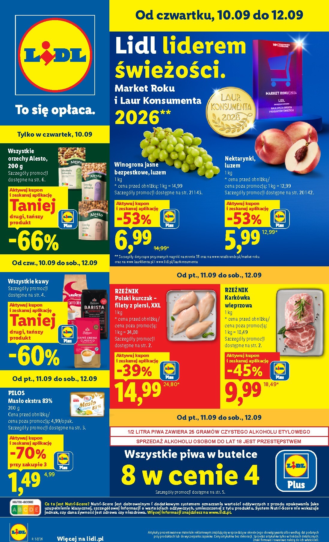 Nowa gazetka Lidl ważna od 10.09.2026 do 12.09.2026