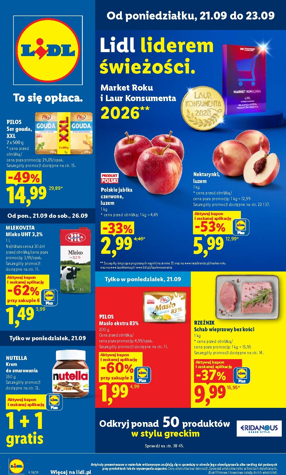 Nowa gazetka Lidl ważna od 21.09.2026 do 23.09.2026