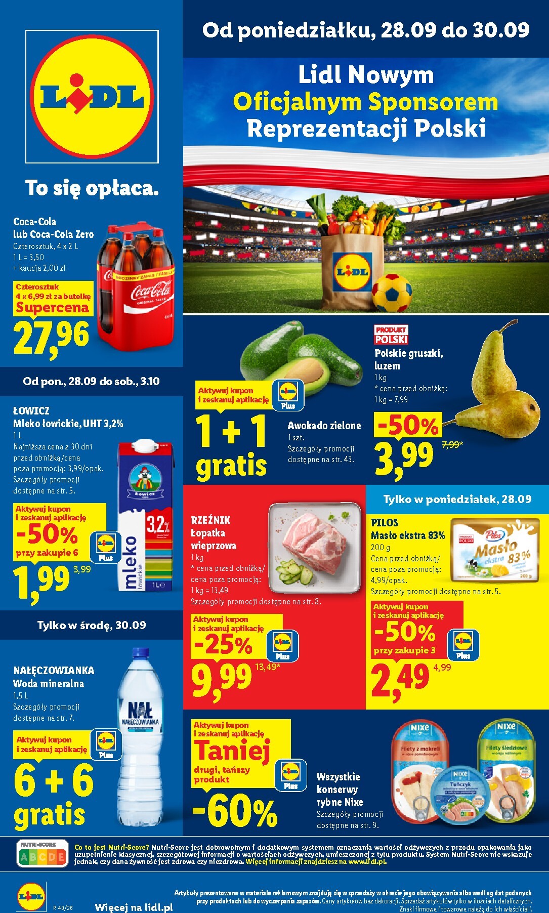 Aktualna gazetka Lidl ważna od 28.09.2026 do 30.09.2026