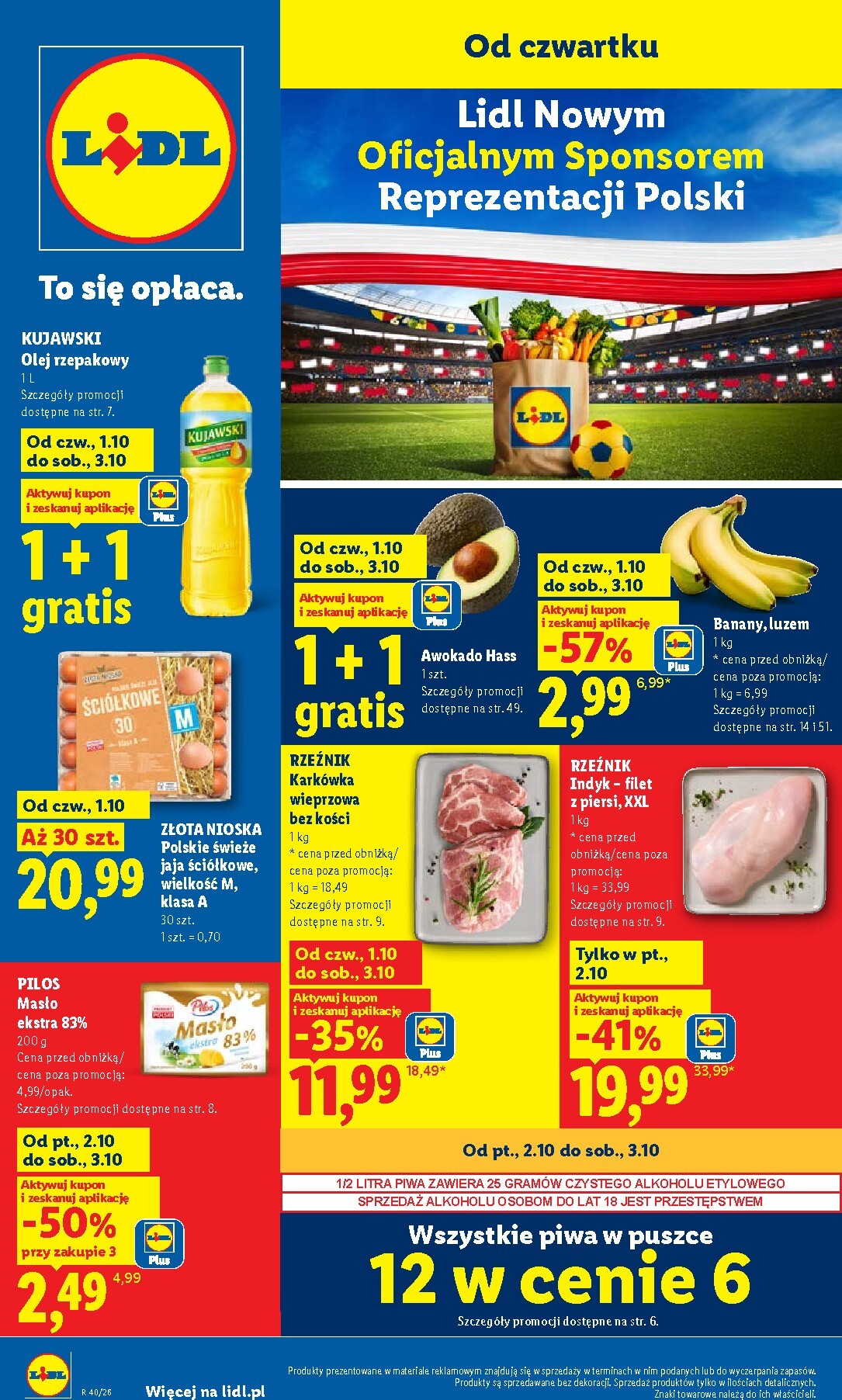 Nowa gazetka Lidl ważna od 01.10.2026 do 03.10.2026