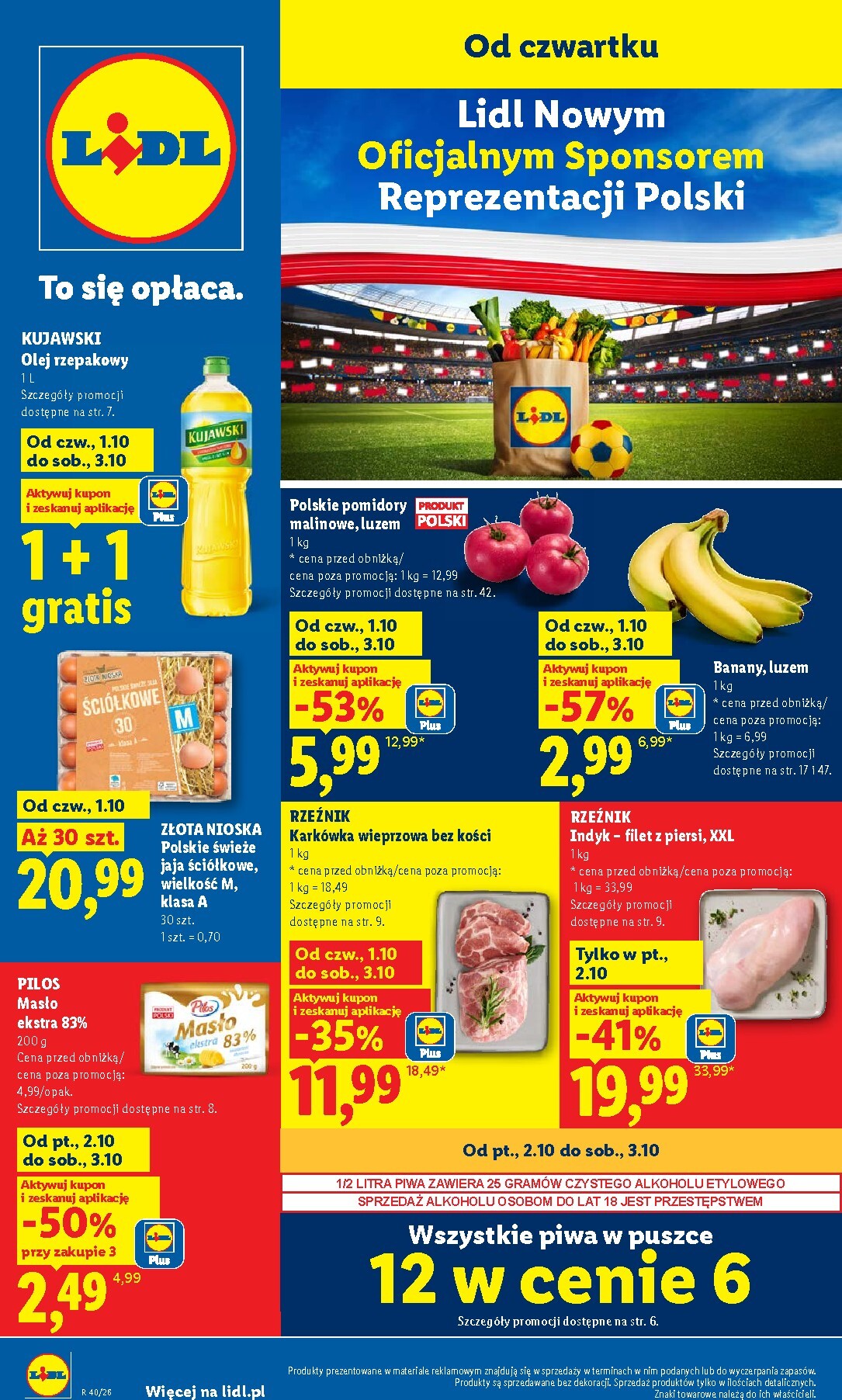 Aktualna gazetka Lidl ważna od 01.10.2026 do 03.10.2026