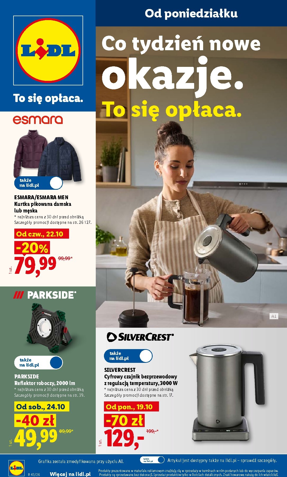 Nowa gazetka Lidl - Okazje ważna od 19.10.2026 do 24.10.2026