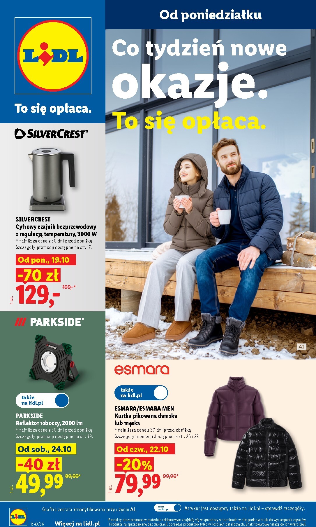 Aktualna gazetka Lidl - Okazje ważna od 19.10.2026 do 24.10.2026