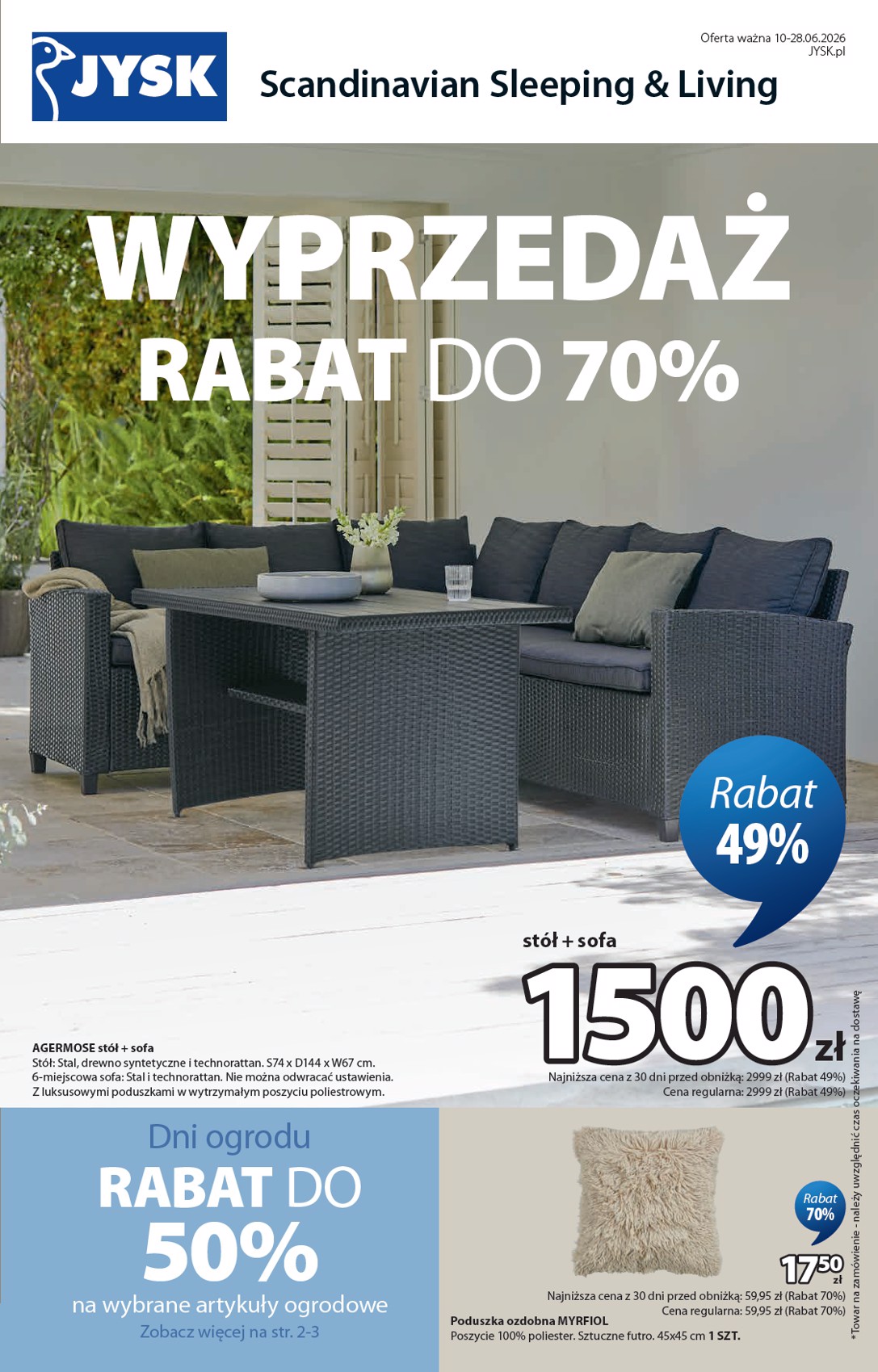 Aktualna gazetka JYSK ważna od 10.06.2026 do 28.06.2026