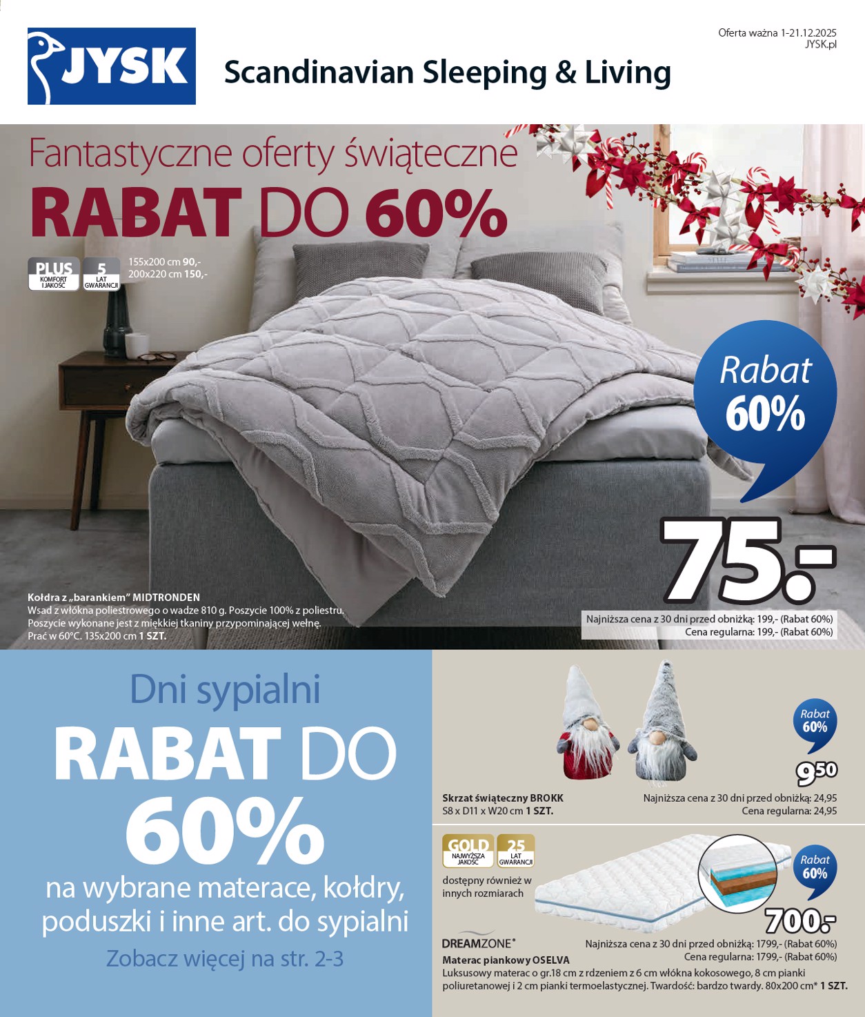 Gazetka JYSK - ważna od 01.12. do 21.12.