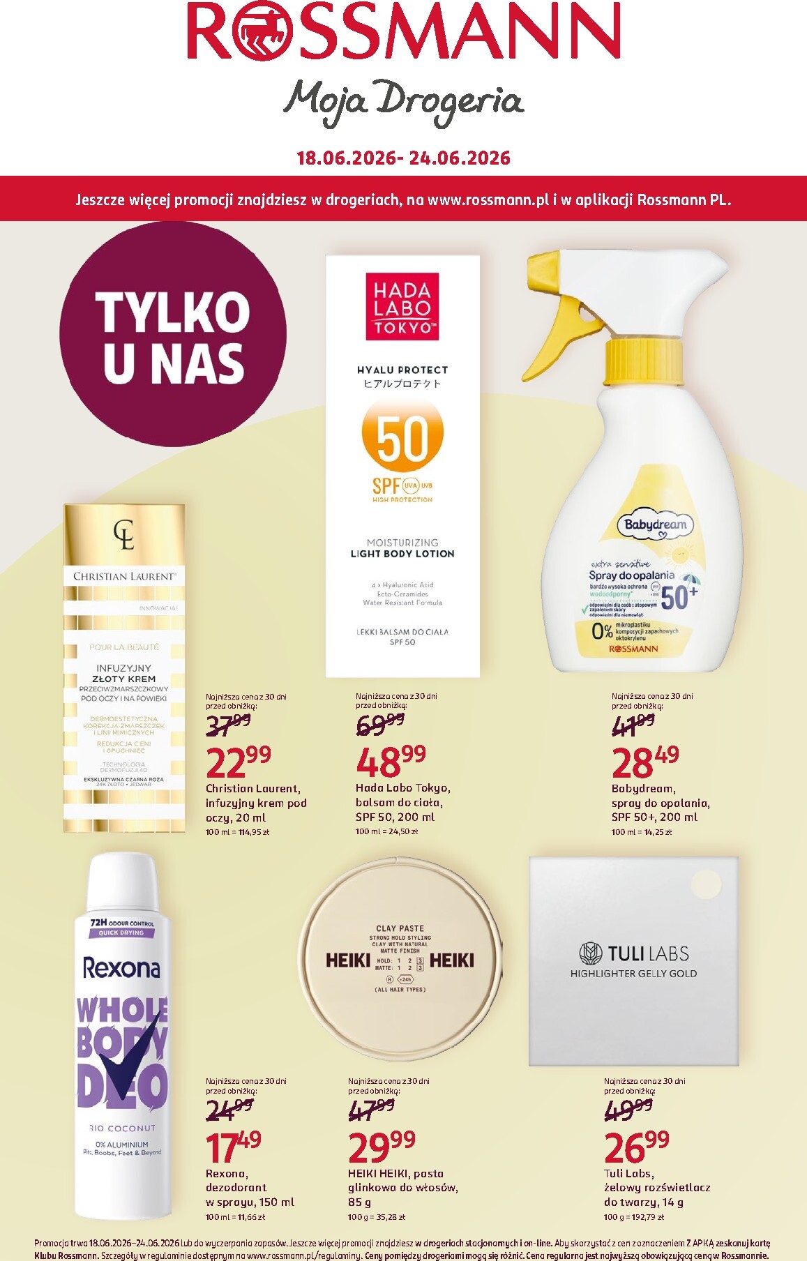 Aktualna gazetka Rossmann ważna od 18.06.2026 do 24.06.2026