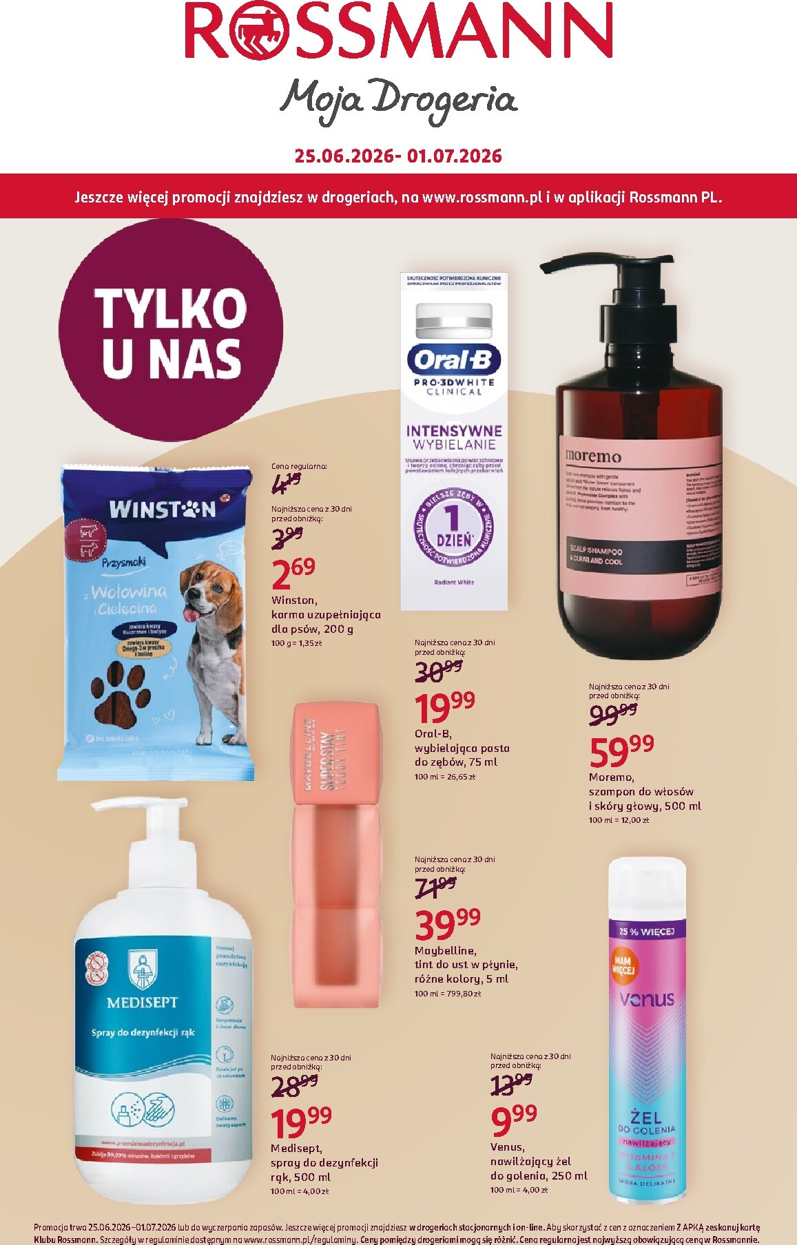 Aktualna gazetka Rossmann ważna od 25.06.2026 do 01.07.2026