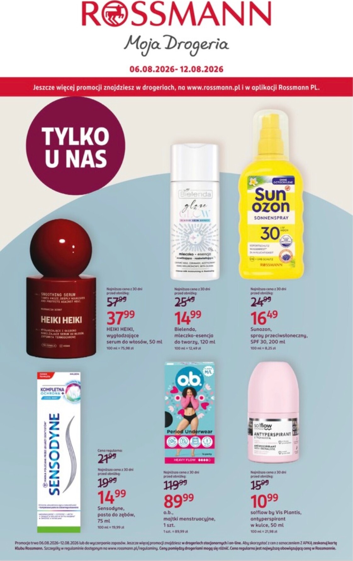Aktualna gazetka Rossmann ważna od 06.08.2026 do 12.08.2026
