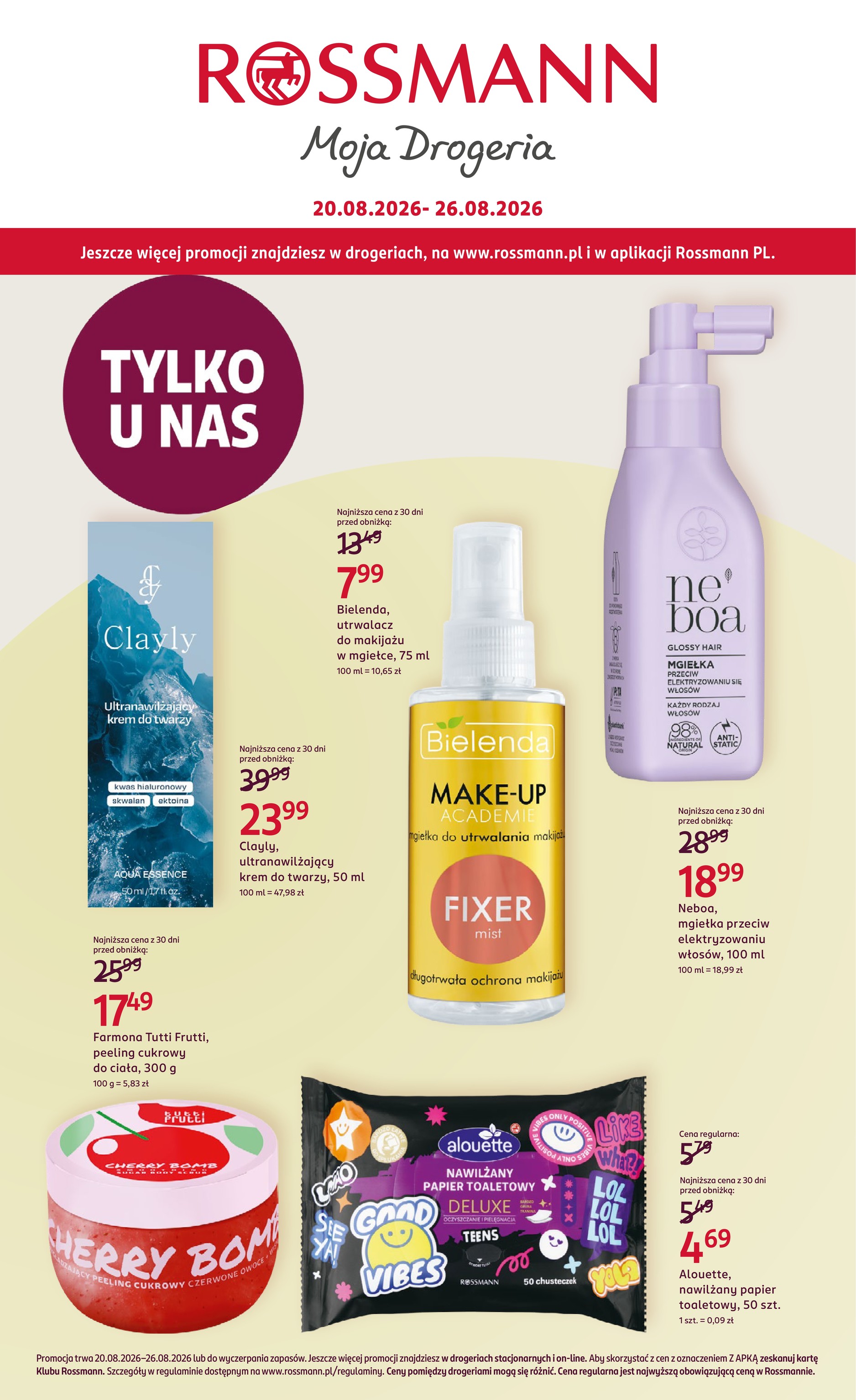 Aktualna gazetka Rossmann ważna od 20.08.2026 do 26.08.2026
